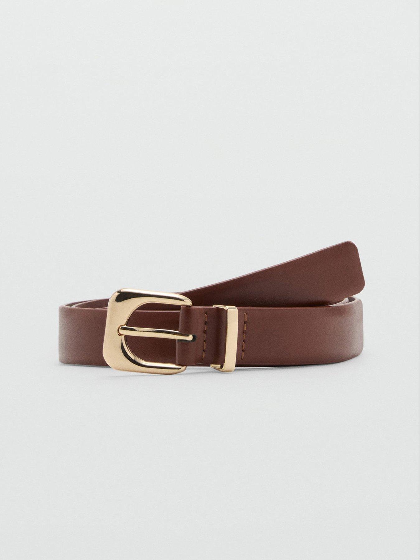 mango-leather-effect-belt-with-buckle-brownoutfit