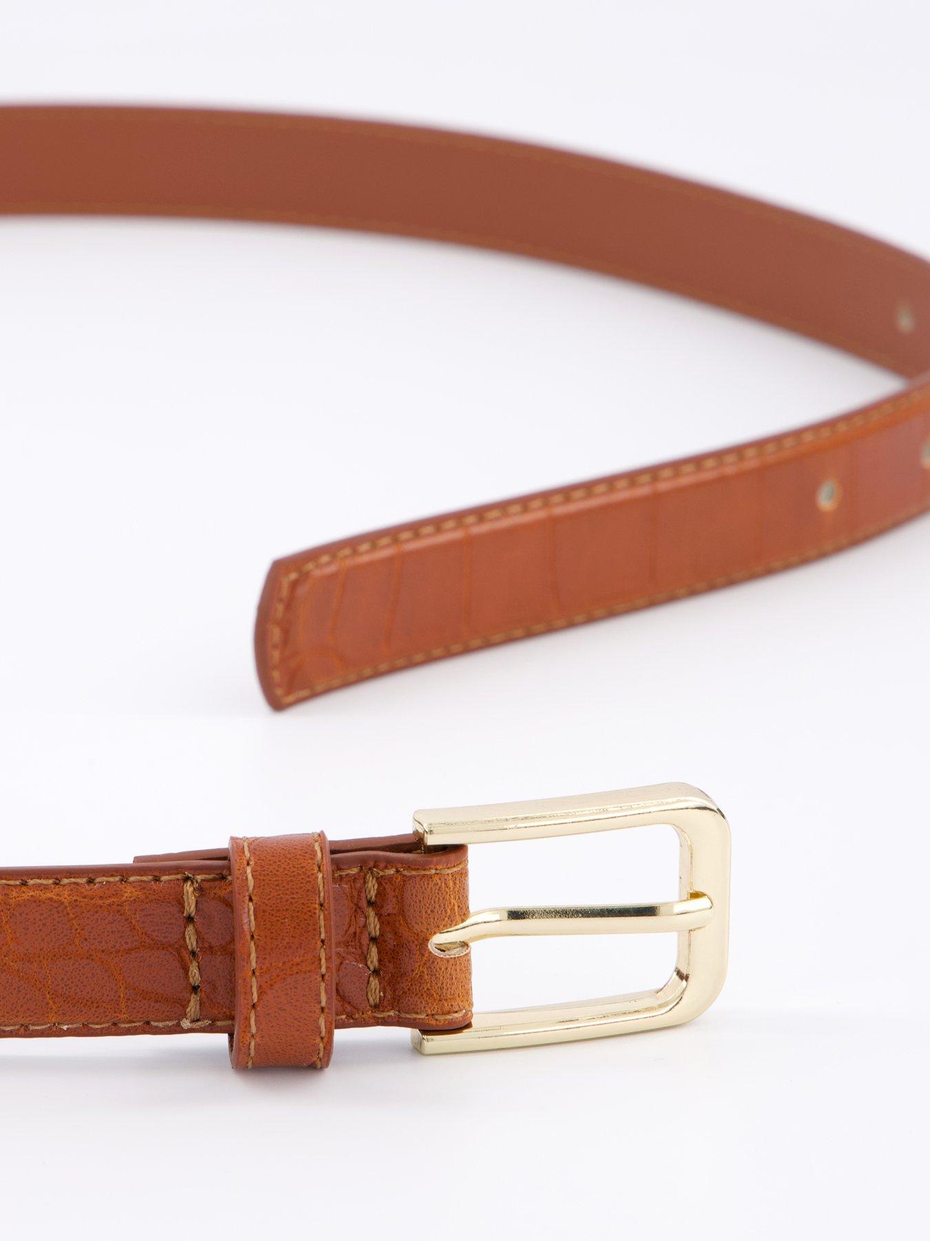 mango-fine-croco-leather-effect-belt-brownoutfit