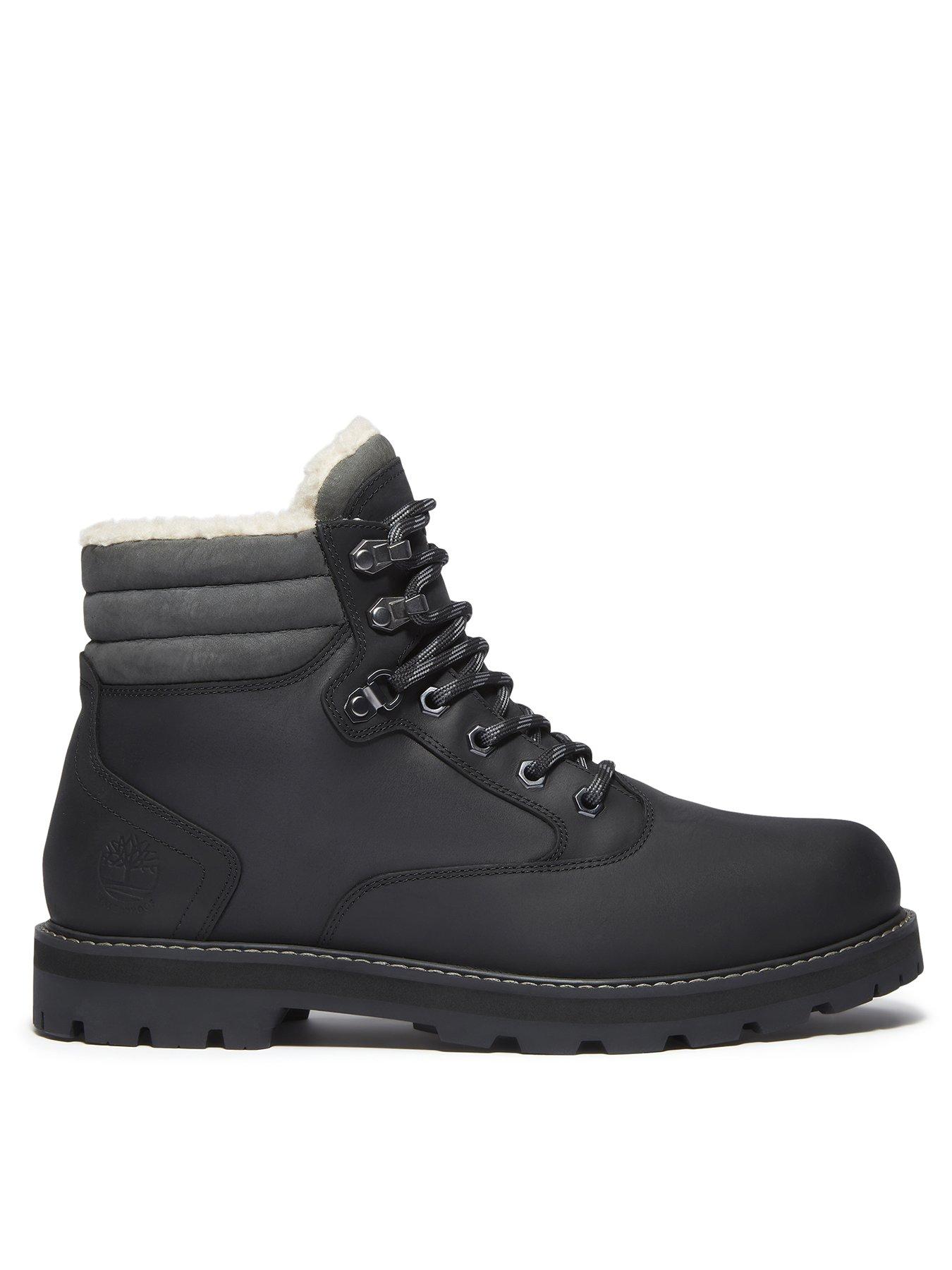 Image 1 of 7 of Timberland Britton Road Lined Waterproof Lace Up Boots- Black