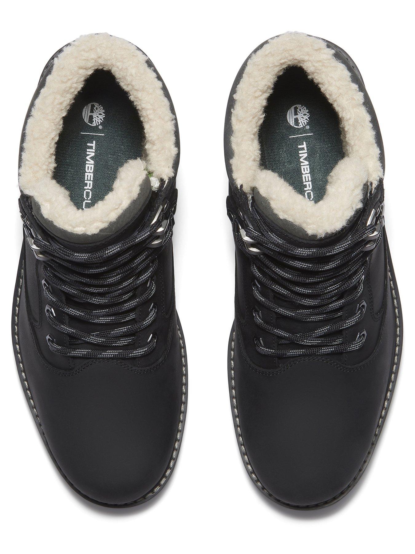 Image 4 of 7 of Timberland Britton Road Lined Waterproof Lace Up Boots- Black