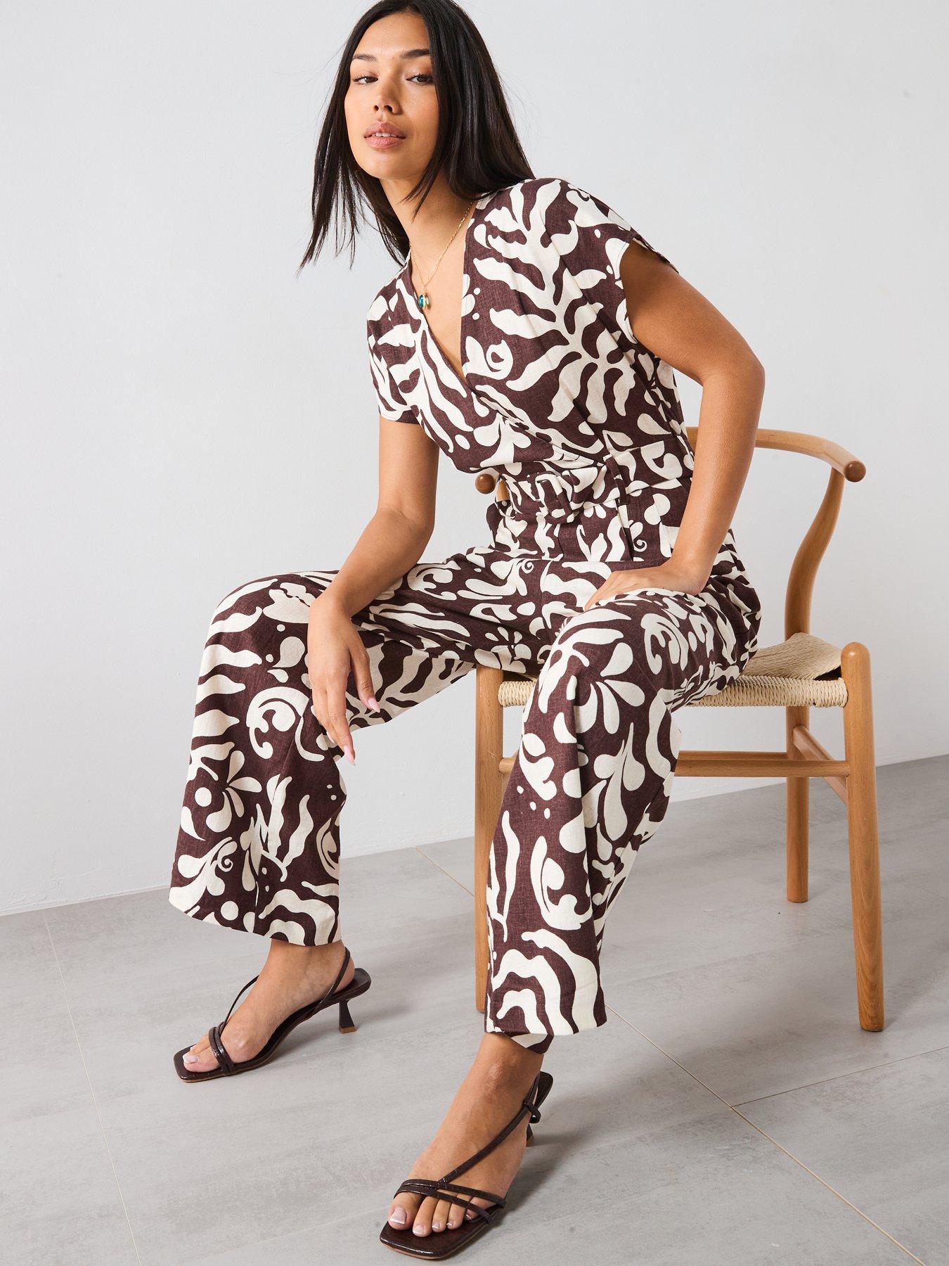 mango-printed-linen-jumpsuit-with-belt-browndetail