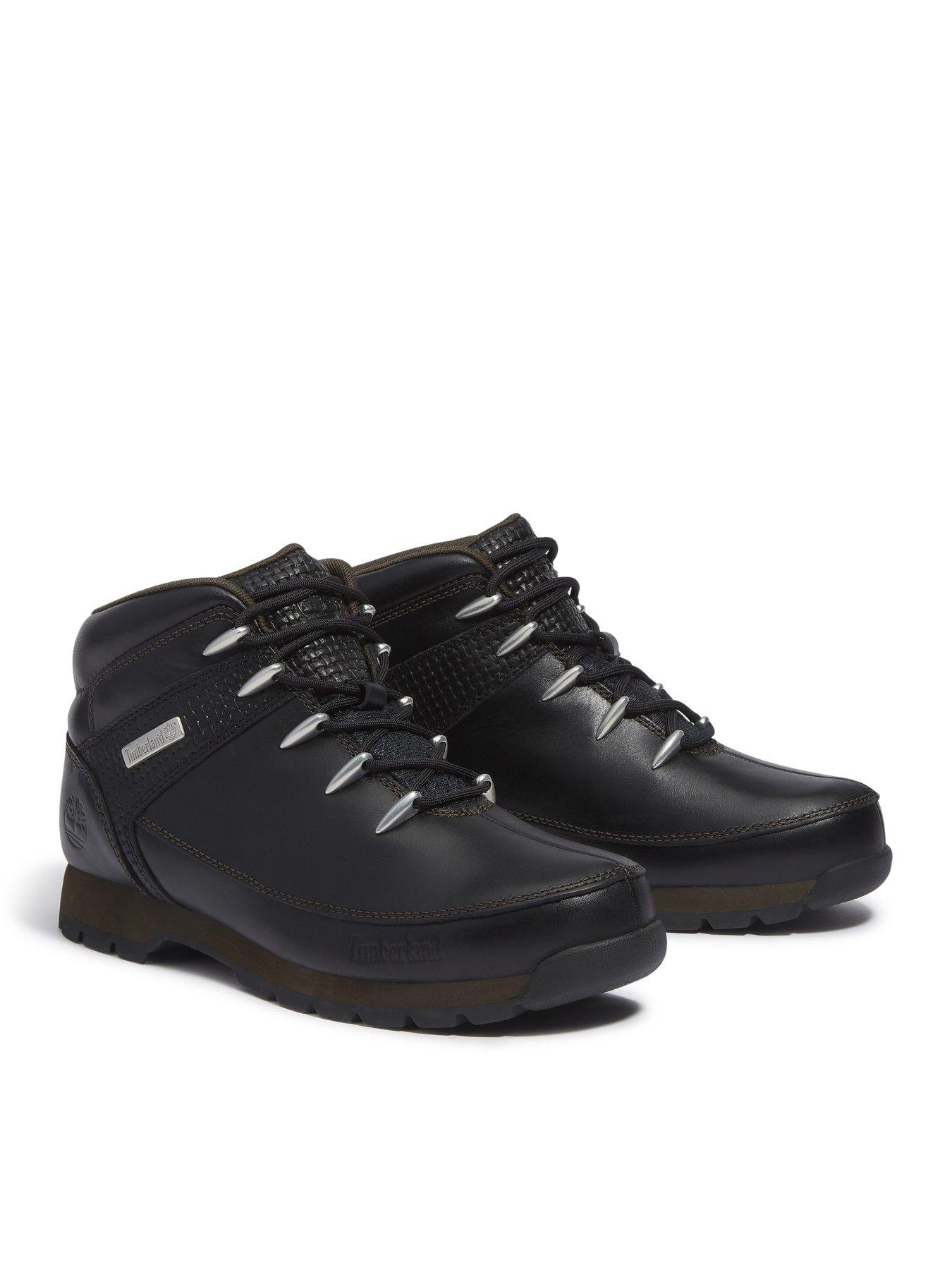 Image 6 of 6 of Timberland Euro Hiker Lace Up Boots - Black