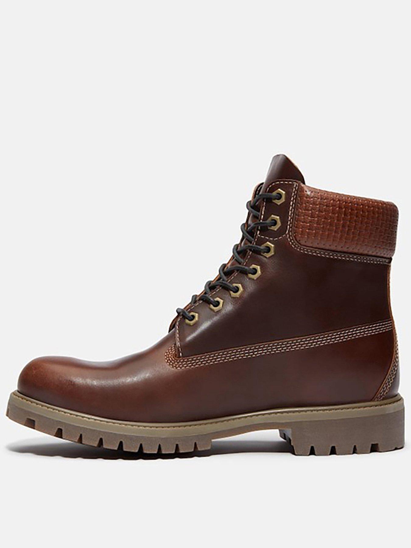 Timberland Premium 6Inch Waterproof Lace Up Boots- Brown