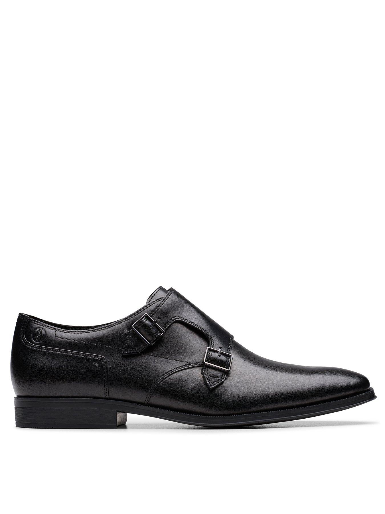 clarks-paulton-two-strap-monk-shoes--black