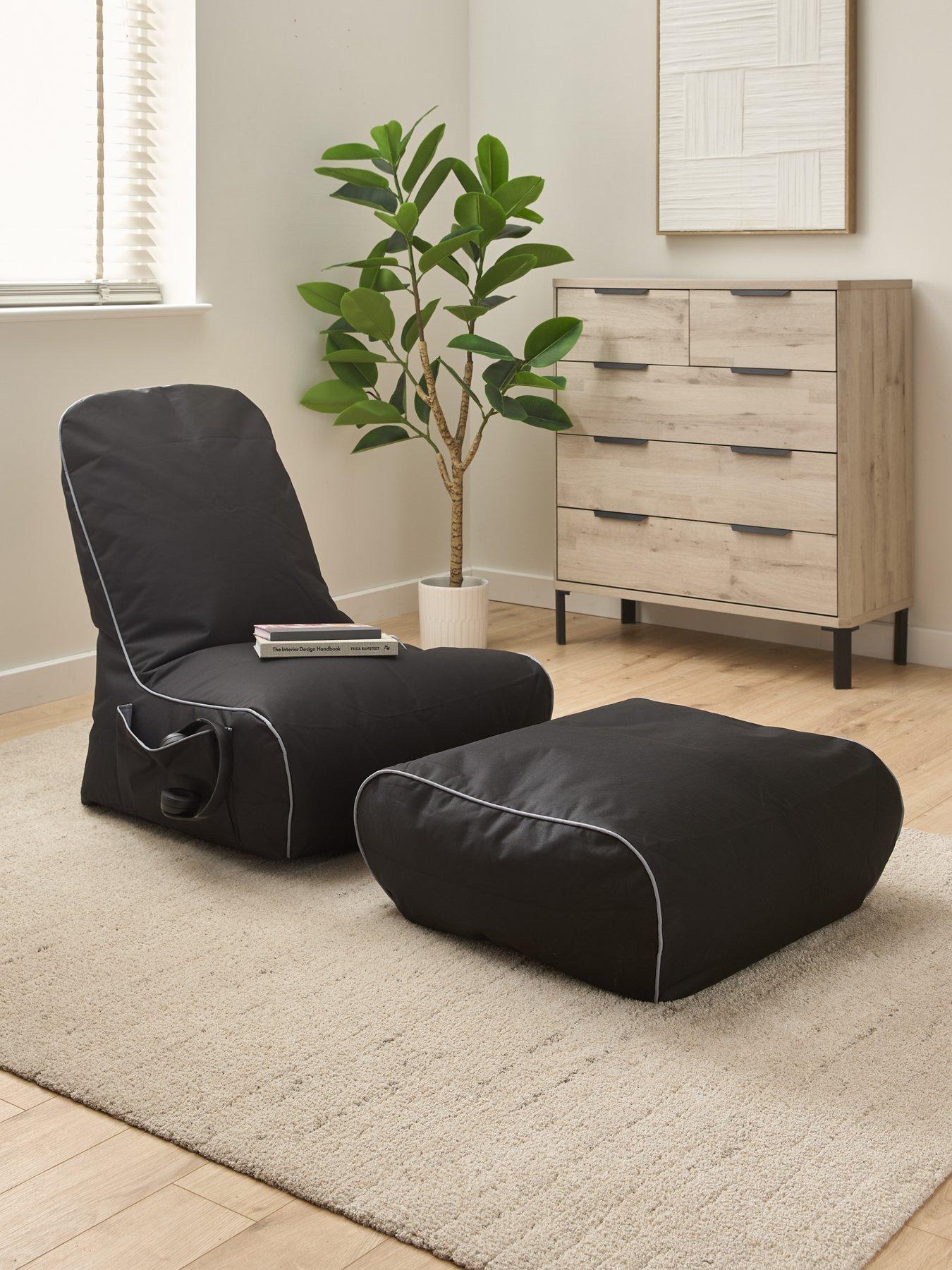 undefined Kaikoo Rocker Gamer Chair Bundle With Footstool
