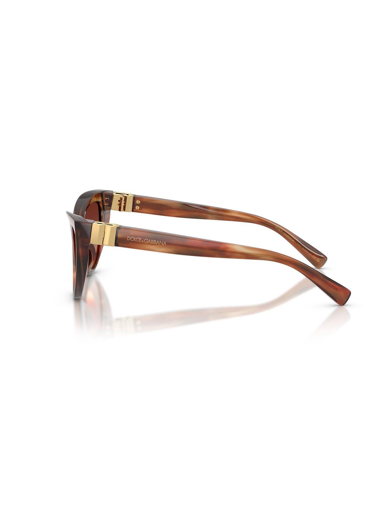 Image 2 of 4 of Dolce & Gabbana 0Dg4497 Cat Eye Sunglasses - Brown