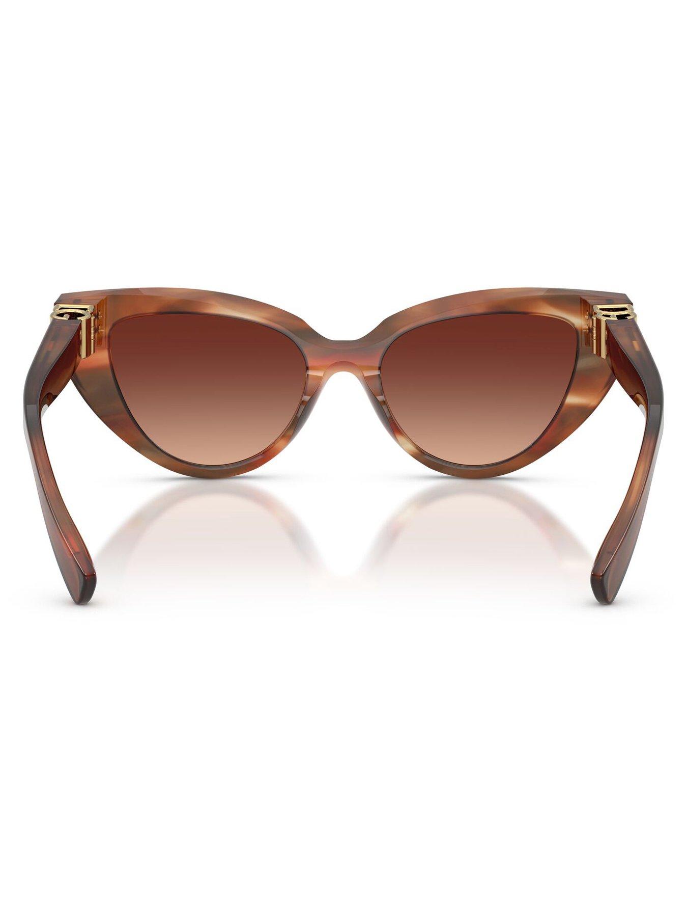Image 4 of 4 of Dolce & Gabbana 0Dg4497 Cat Eye Sunglasses - Brown