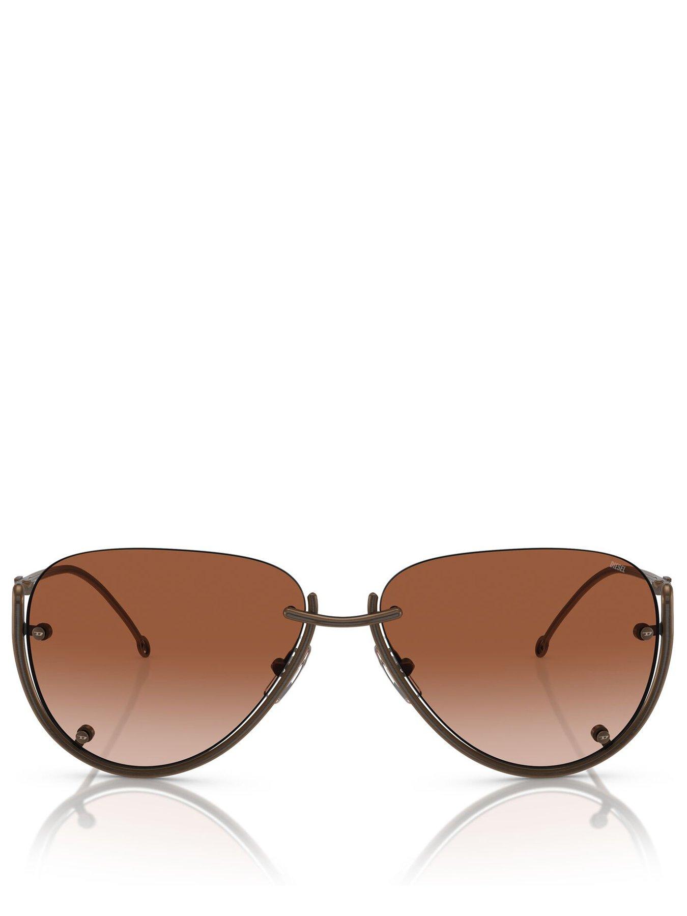 diesel-0dl1003-pilot-sunglasses-brownoutfit