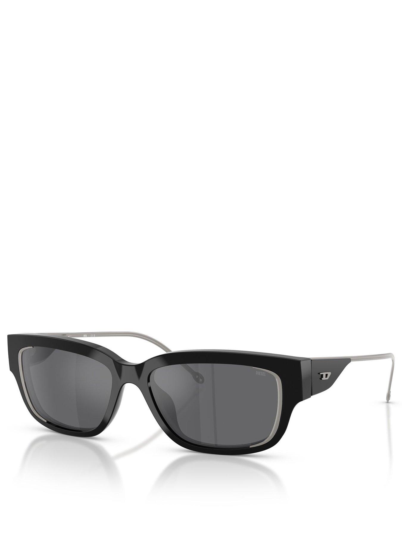 Diesel DL2002MU 701/6G Men's Sunglasses Black Size 56
