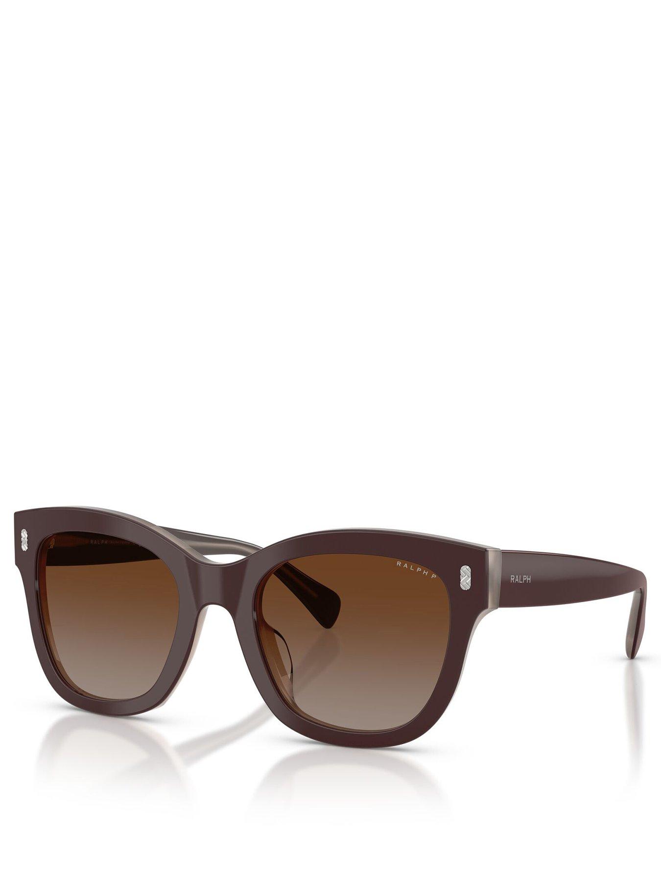 Ralph by Ralph Lauren RA5301U Polarized 6055T5 Women's Sunglasses Brown Size 52