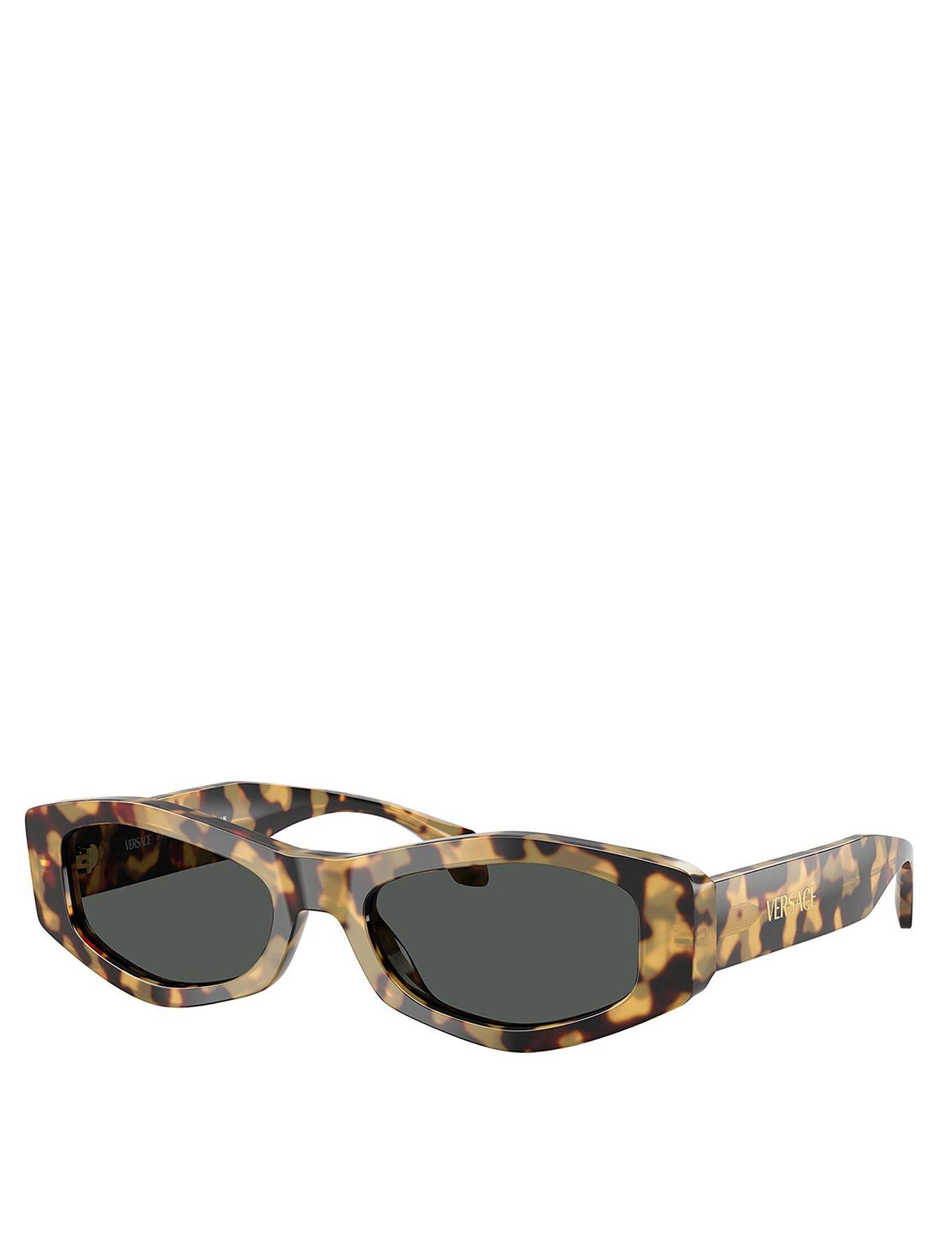 VERSACE 0Ve4487 Irregular Sunglasses - Brown