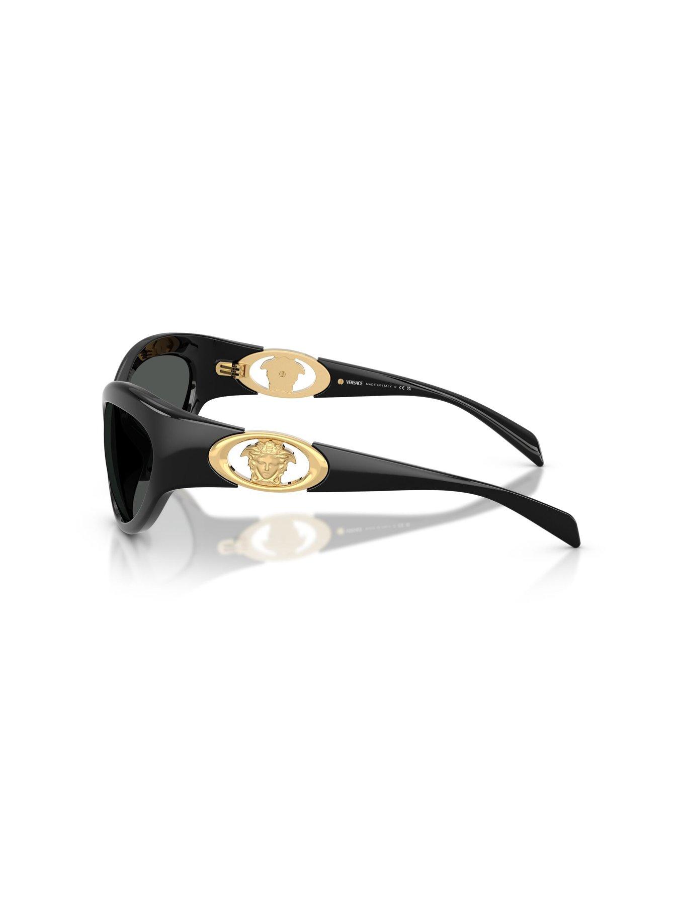 Image 2 of 4 of VERSACE 0Ve4485 Cat Eye Sunglasses - Black
