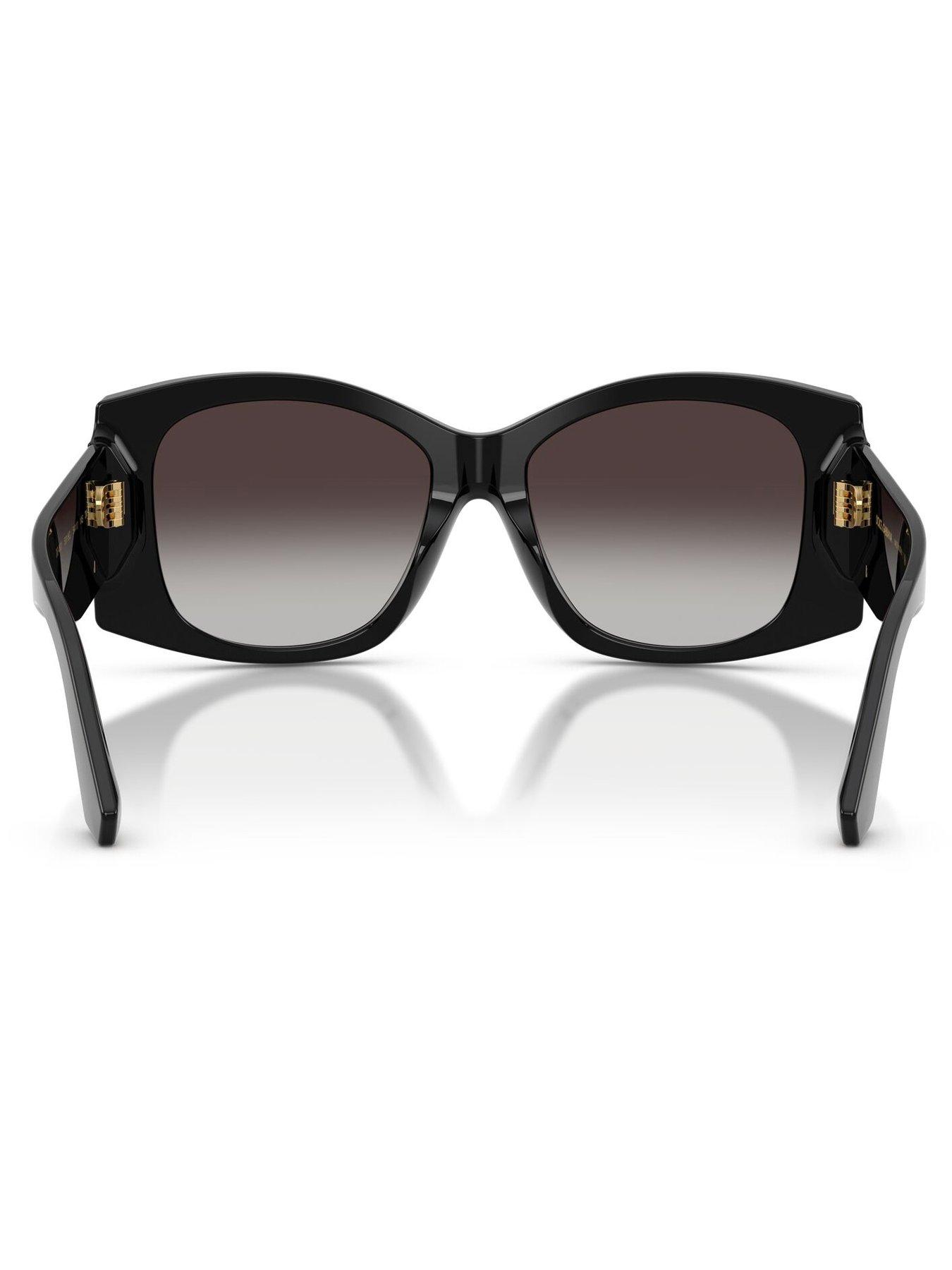 Image 4 of 4 of Dolce & Gabbana Butterfly Frame Sunglasses- Black