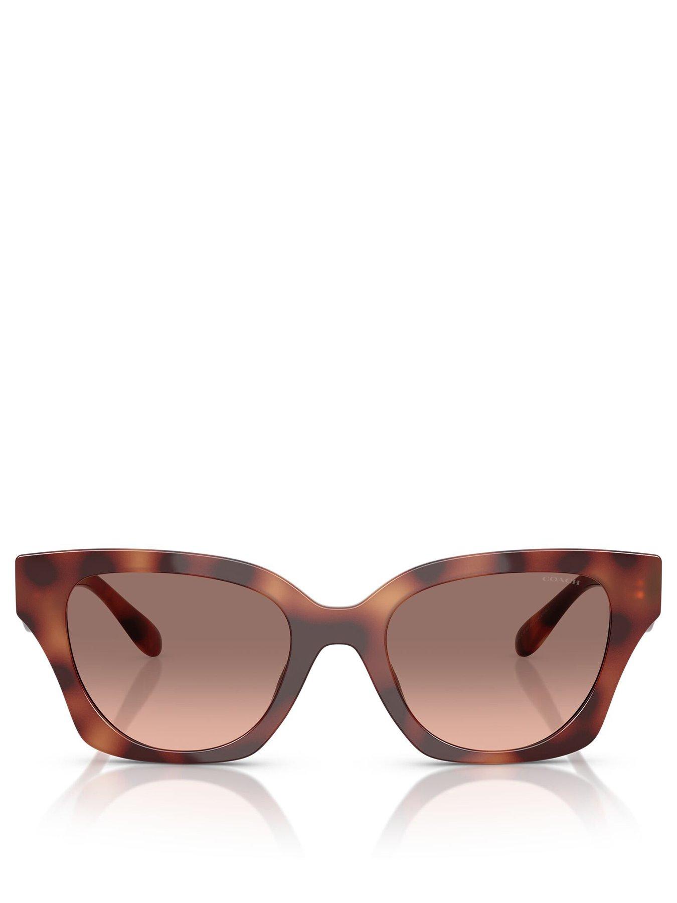 Image 3 of 4 of COACH 0Hc8418U Butterfly Sunglasses - Brown