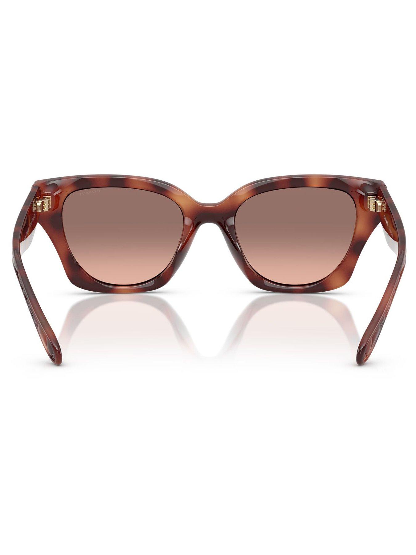 Image 4 of 4 of COACH 0Hc8418U Butterfly Sunglasses - Brown