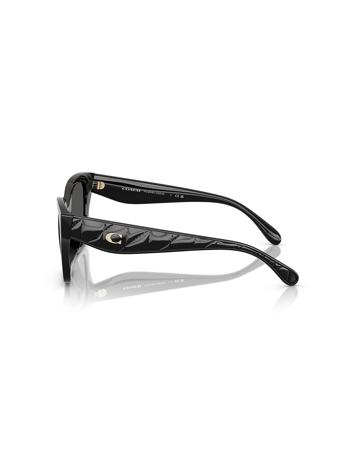 Image 2 of 4 of COACH 0hc8418u Butterfly Sunglasses - Black