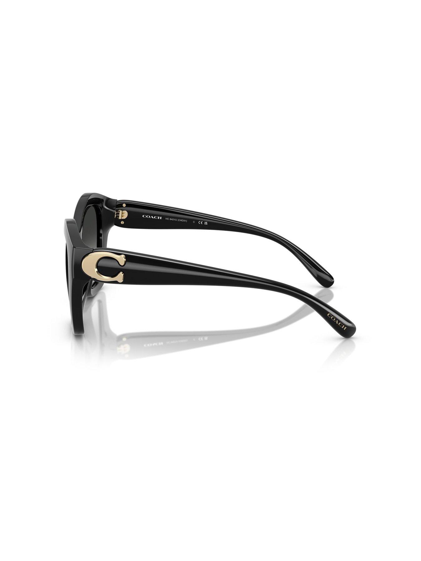 Image 2 of 4 of COACH 0Hc8421U Irregular Sunglasses - Black