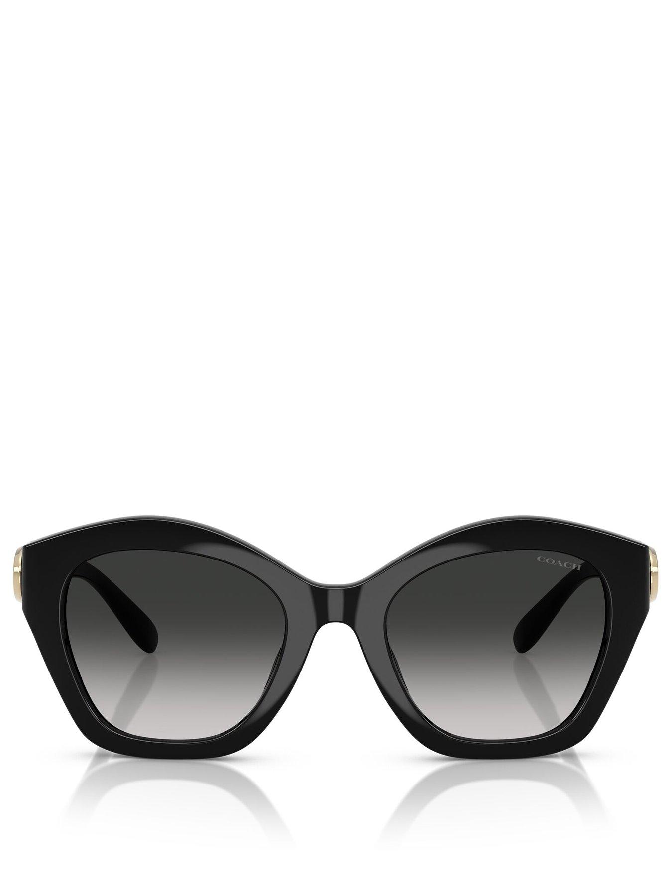 Image 3 of 4 of COACH 0Hc8421U Irregular Sunglasses - Black