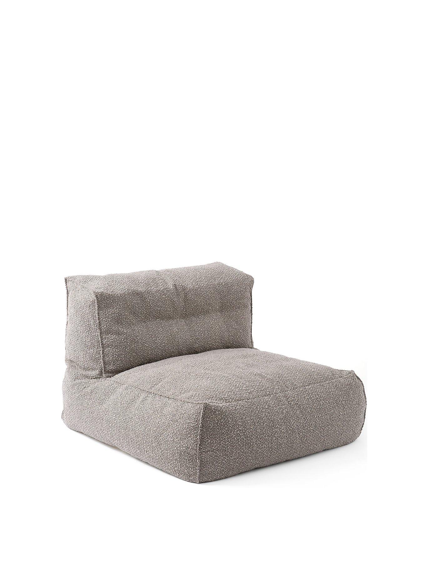 kaikoo-boucle-lounger-chair--greystillFront