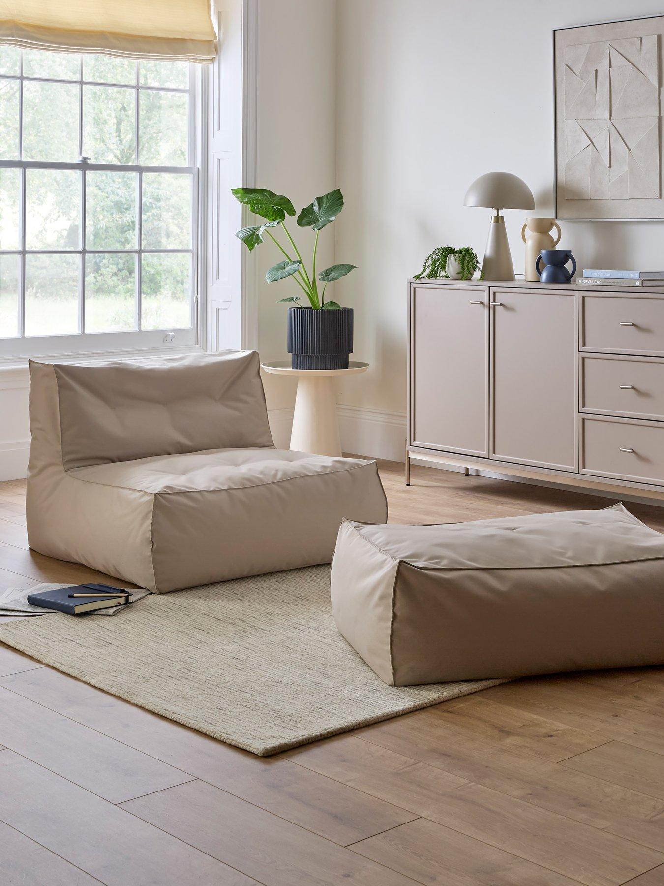 undefined Outdoor Lounger Bundle- Lounger Chair With Footstool