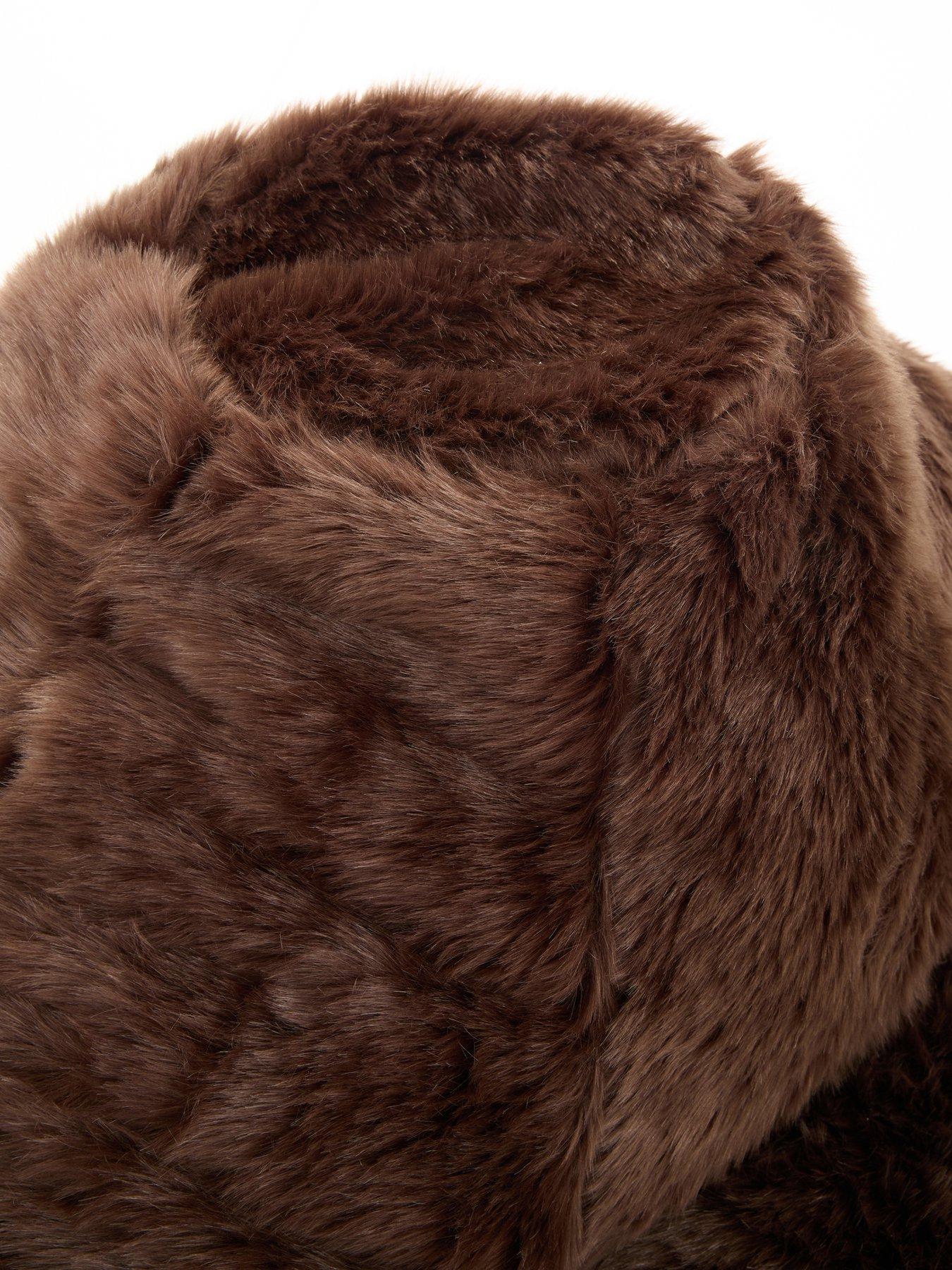 Image 5 of 6 of KAIKOO Kaikoo Xl Fur Areya Drum Beanbag- Chocolate