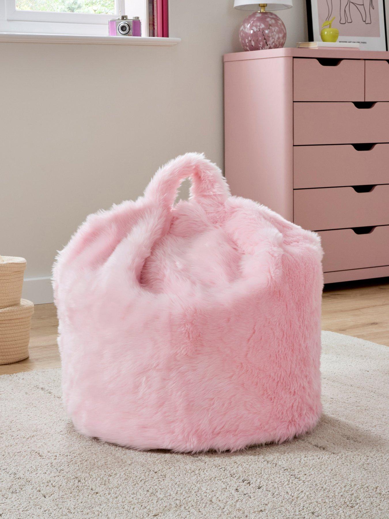 kaikoo-kaikoo-kids-fluffy-beanbag--pink