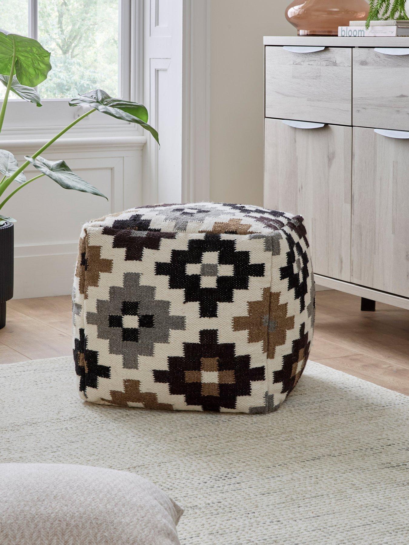 undefined Wool Ikat Cube