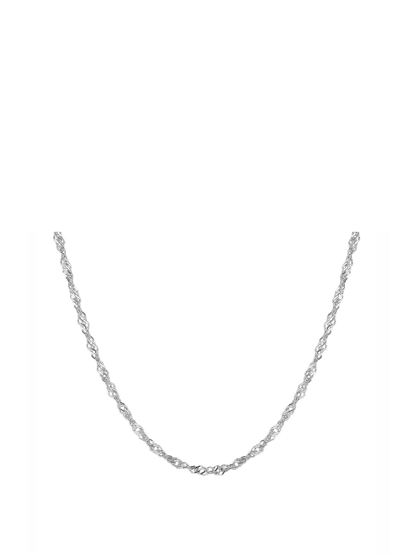 The Love Collection Sterling silver Singapore chain