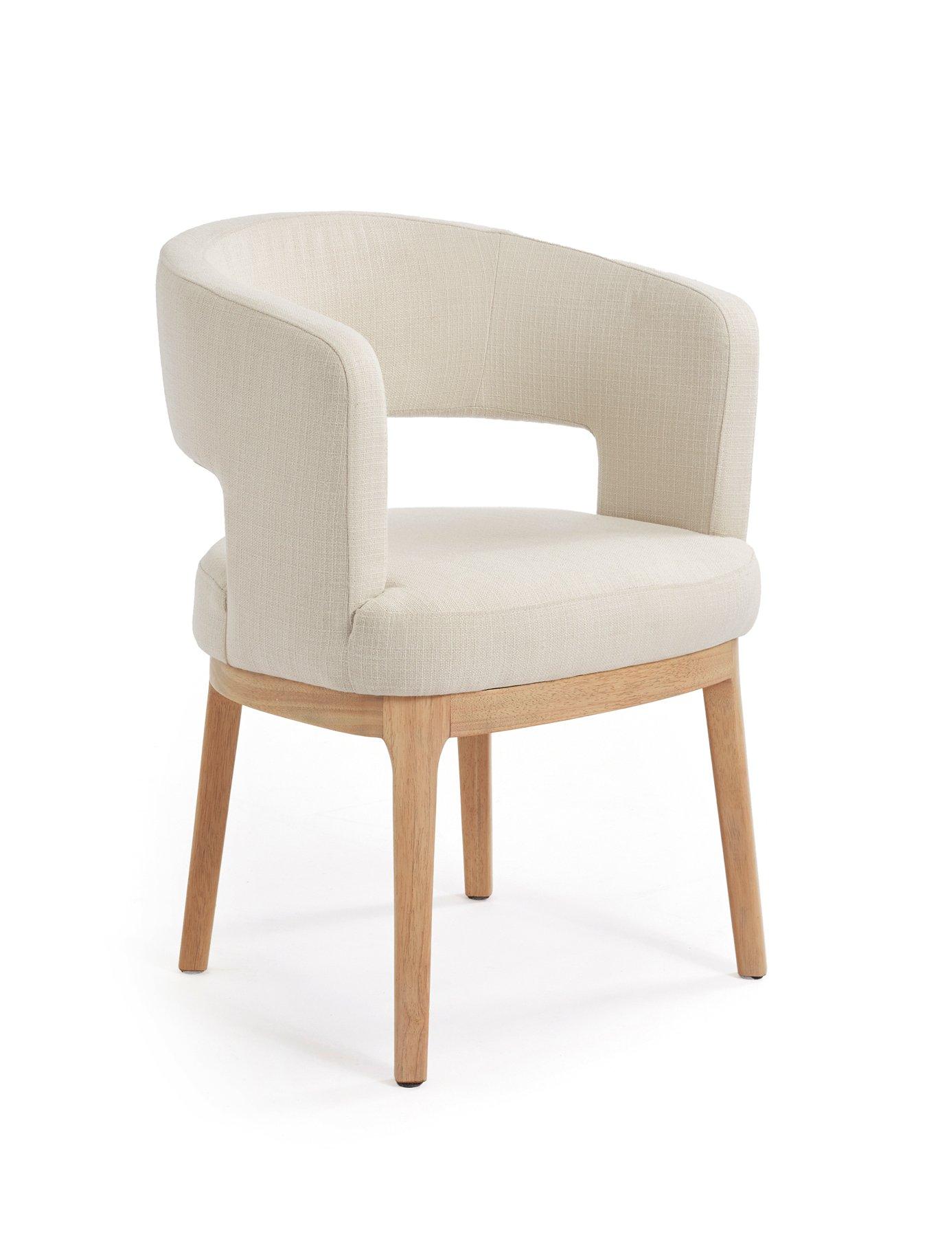 Image 5 of 7 of Michelle Keegan Home Lindley Pair Of Dining Chairs&nbsp;- Natural/Oak -&nbsp;FSC&reg; Certified