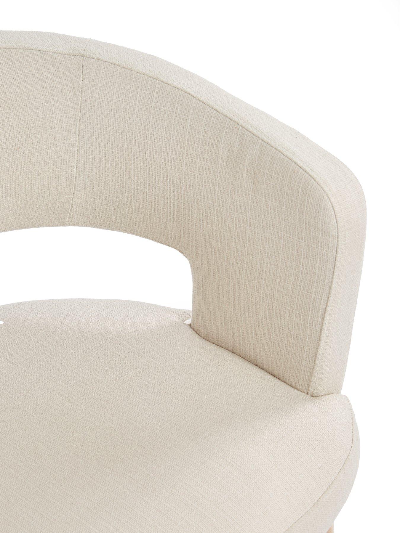 Image 6 of 7 of Michelle Keegan Home Lindley Pair Of Dining Chairs&nbsp;- Natural/Oak -&nbsp;FSC&reg; Certified