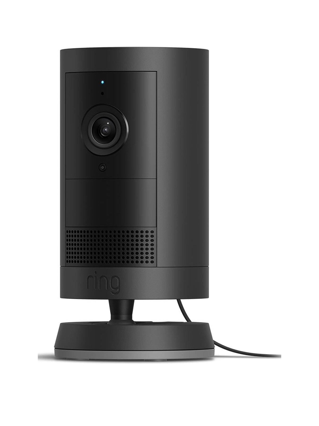 Image of RING Ring Outdoor Camera Plus Plug-in with 2k Video Smart Camera - Black