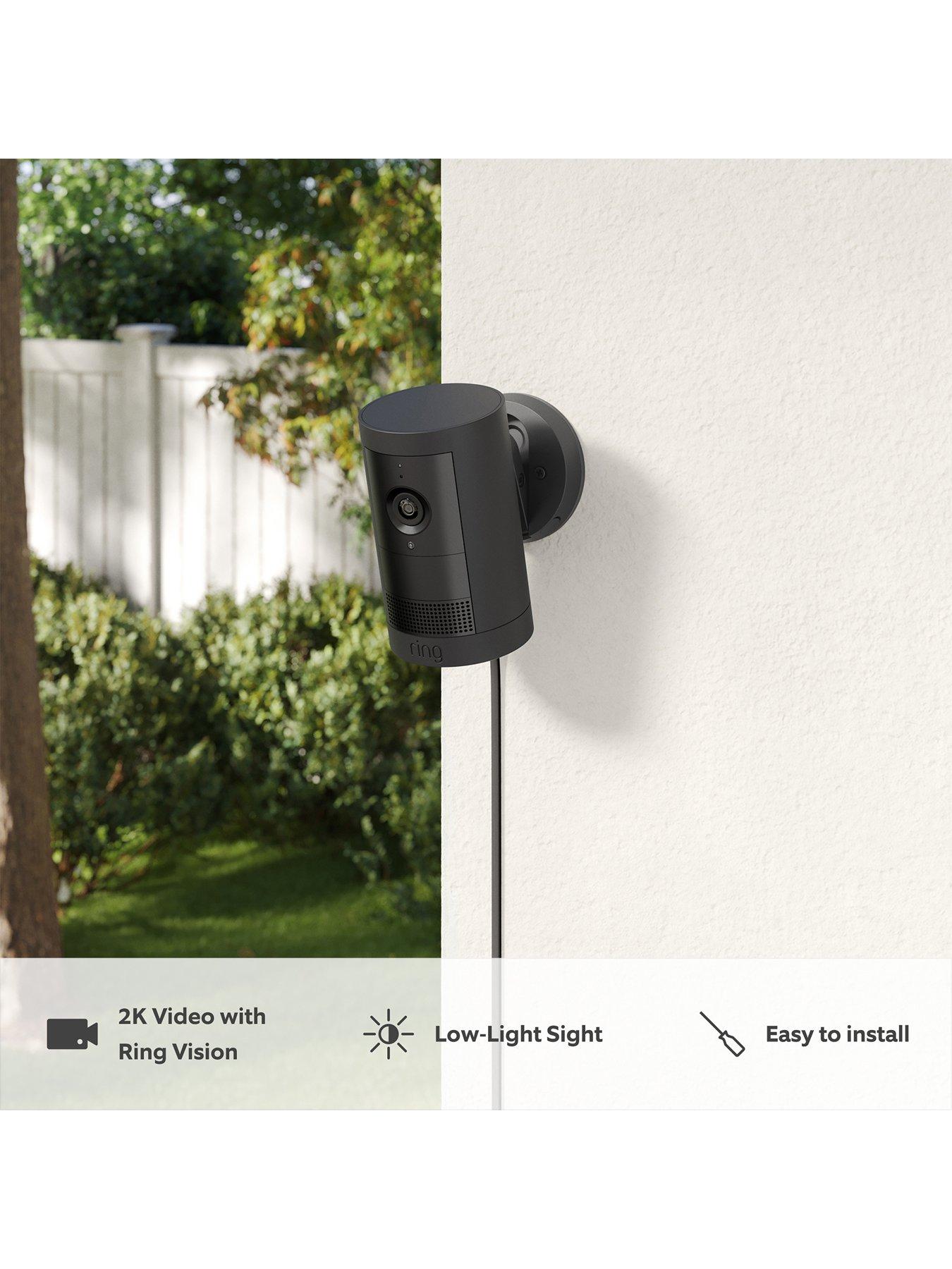 Image 3 of 7 of RING Ring Outdoor Camera Plus Plug-in with 2k Video Smart Camera - Black