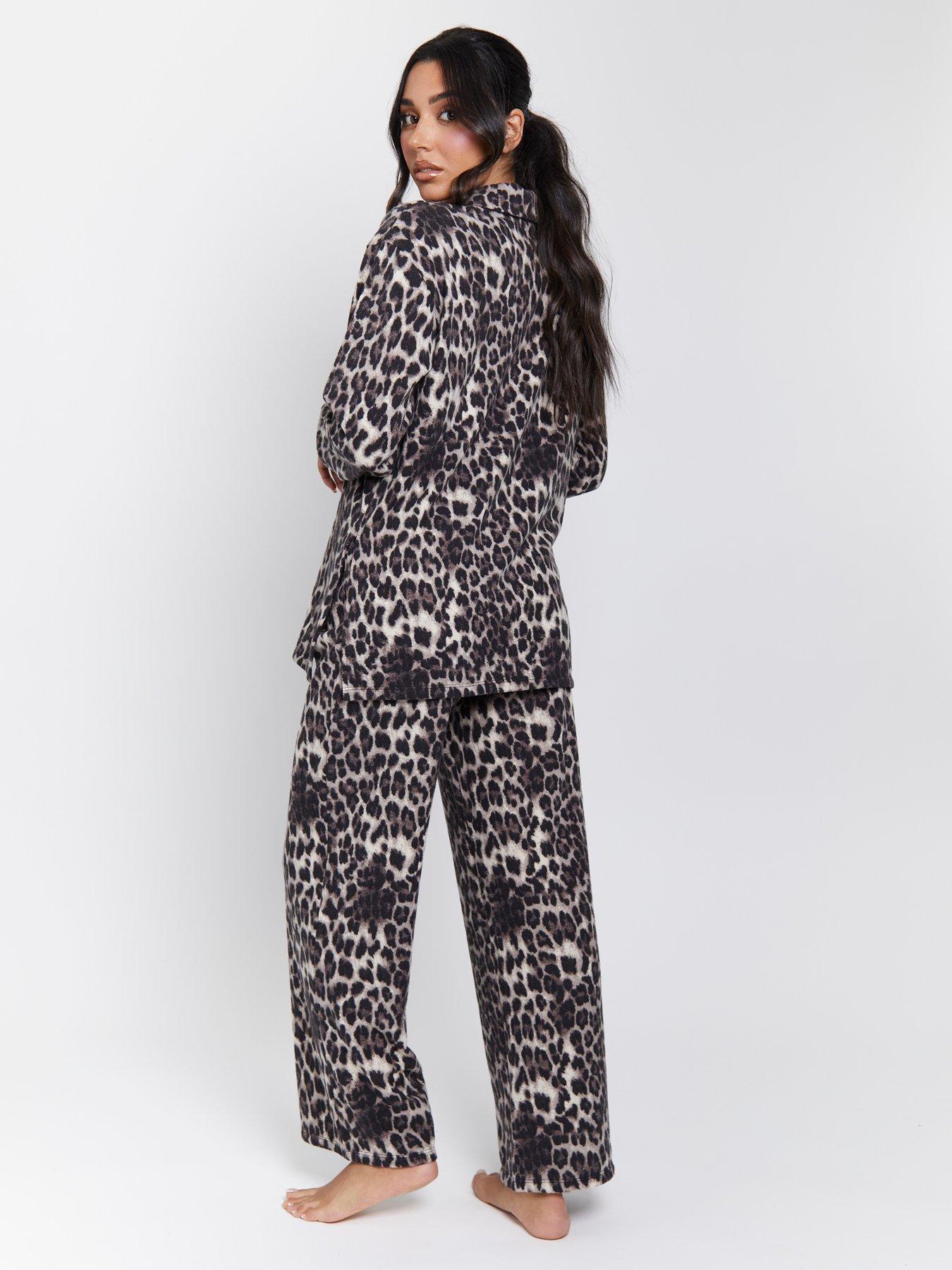 loungeable-leopard-soft-knit-long-sleeved-14-zip-top-multistillFront