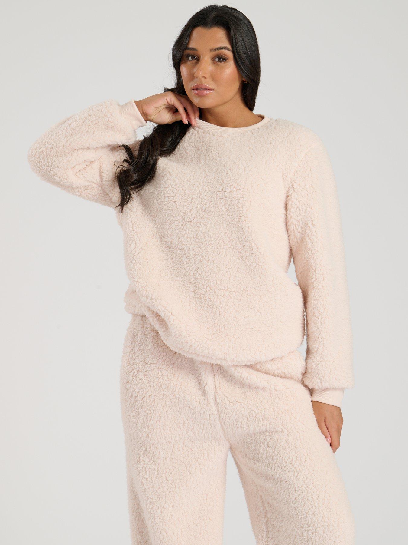 loungeable-borg-jumper-amp-wide-leg-lounge-set-creamoutfit