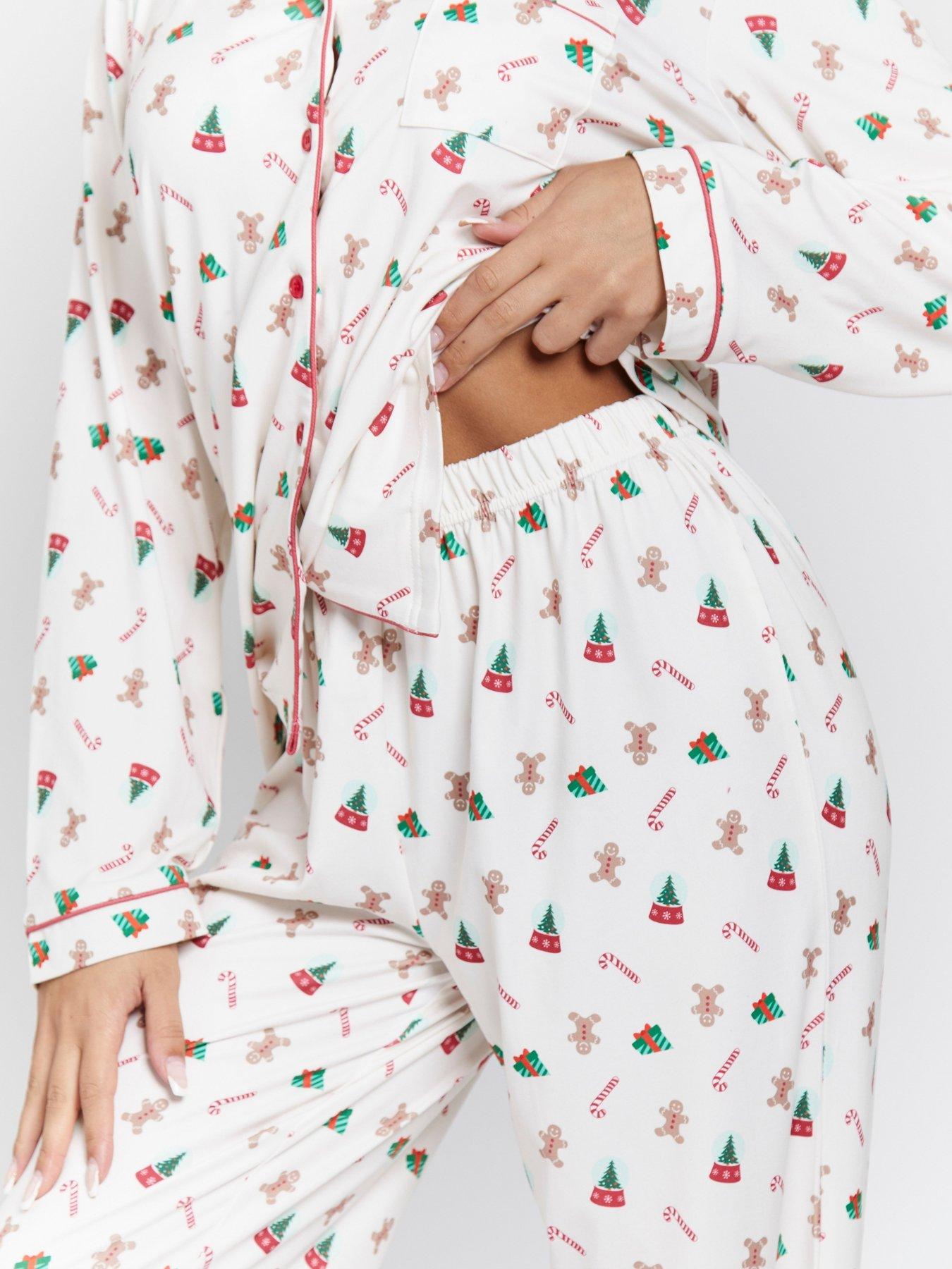 loungeable-ginger-bread-button-shirt-and-long-pant-christmas-pyjamas-set-creamoutfit
