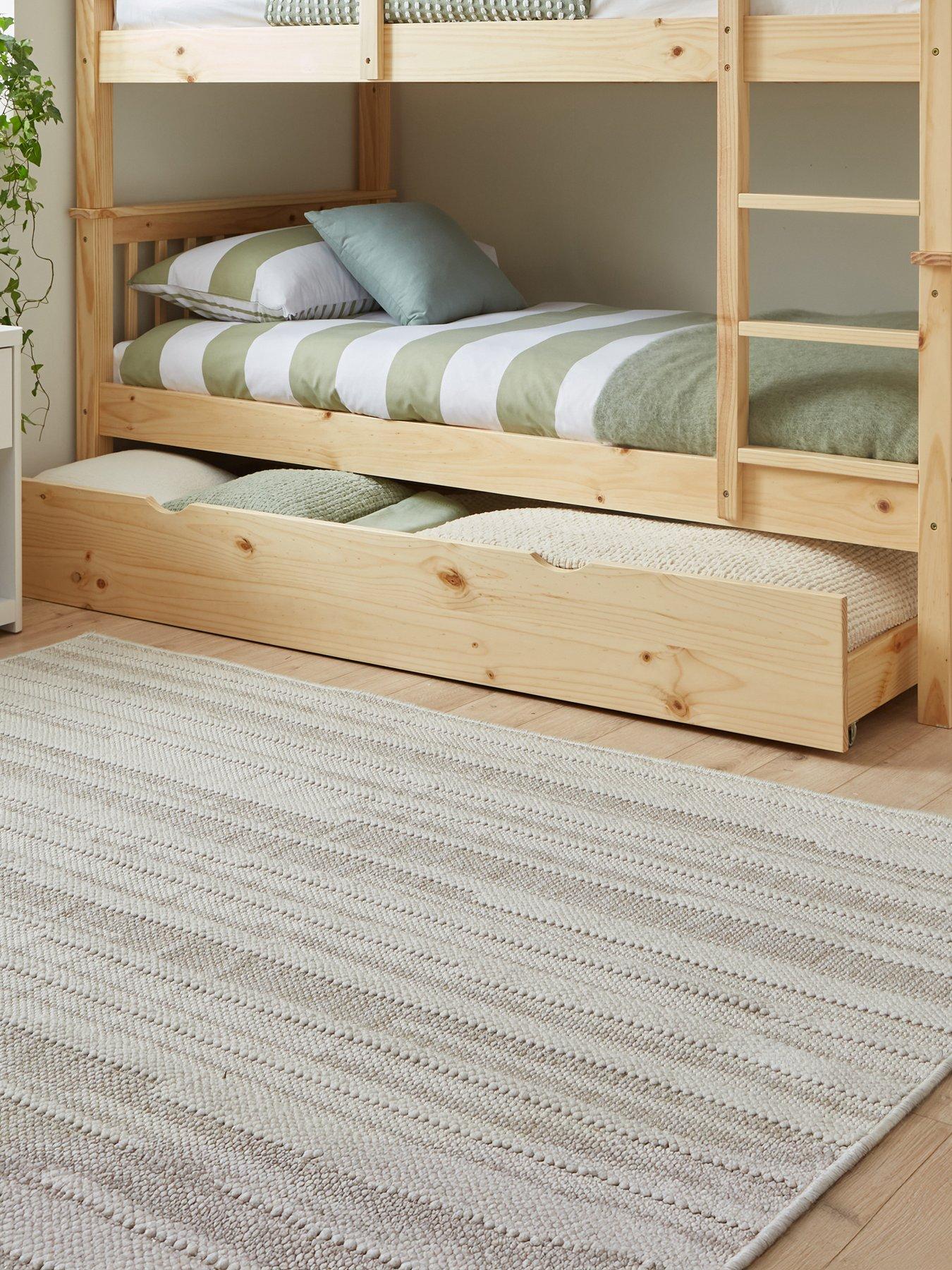 Very Home Novara Kids Trundle Under Bed Storage Drawer Add On - Pine