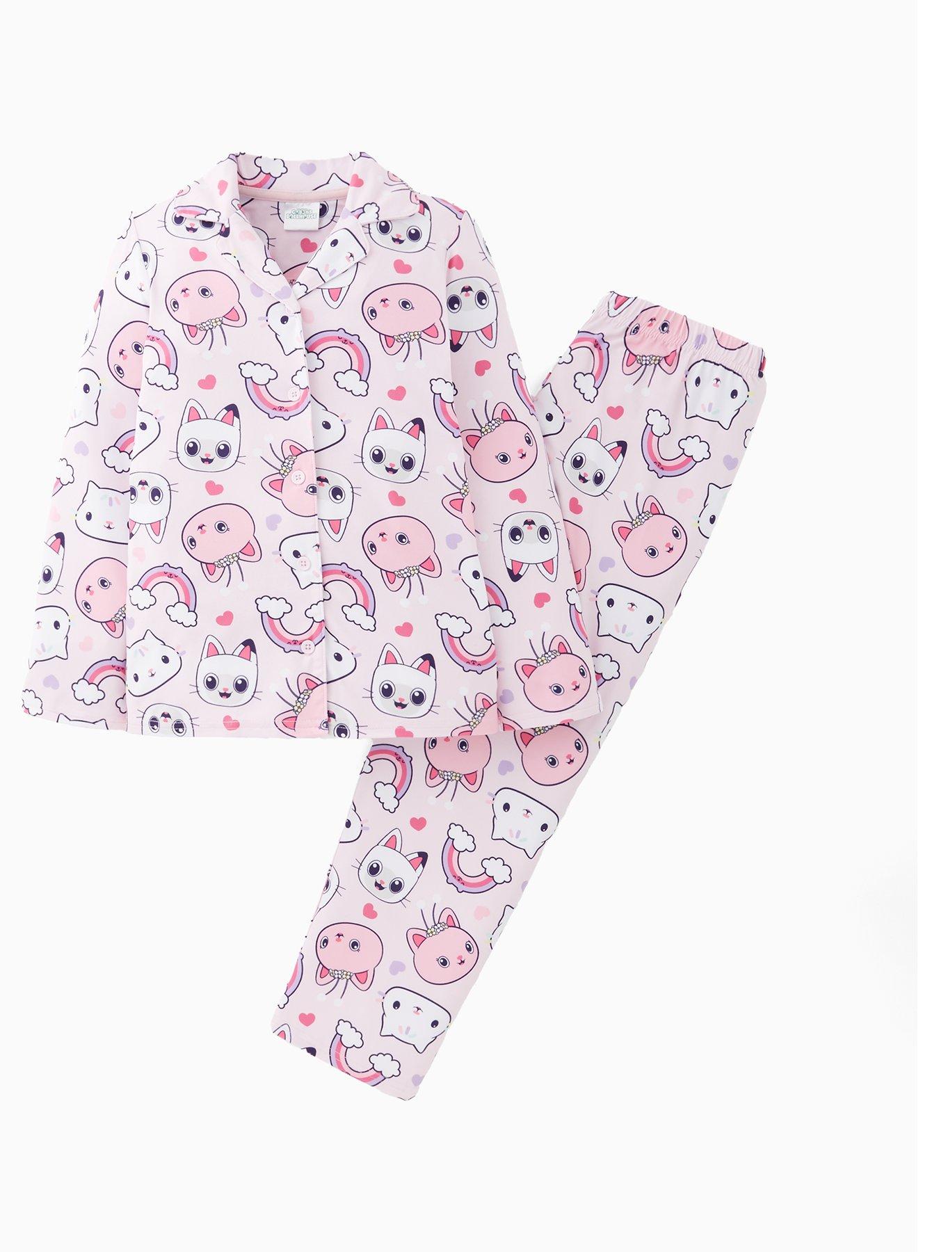 Gabby's Dollhouse Gabby's Dollhouse Button Down Pyjama Set - Pink