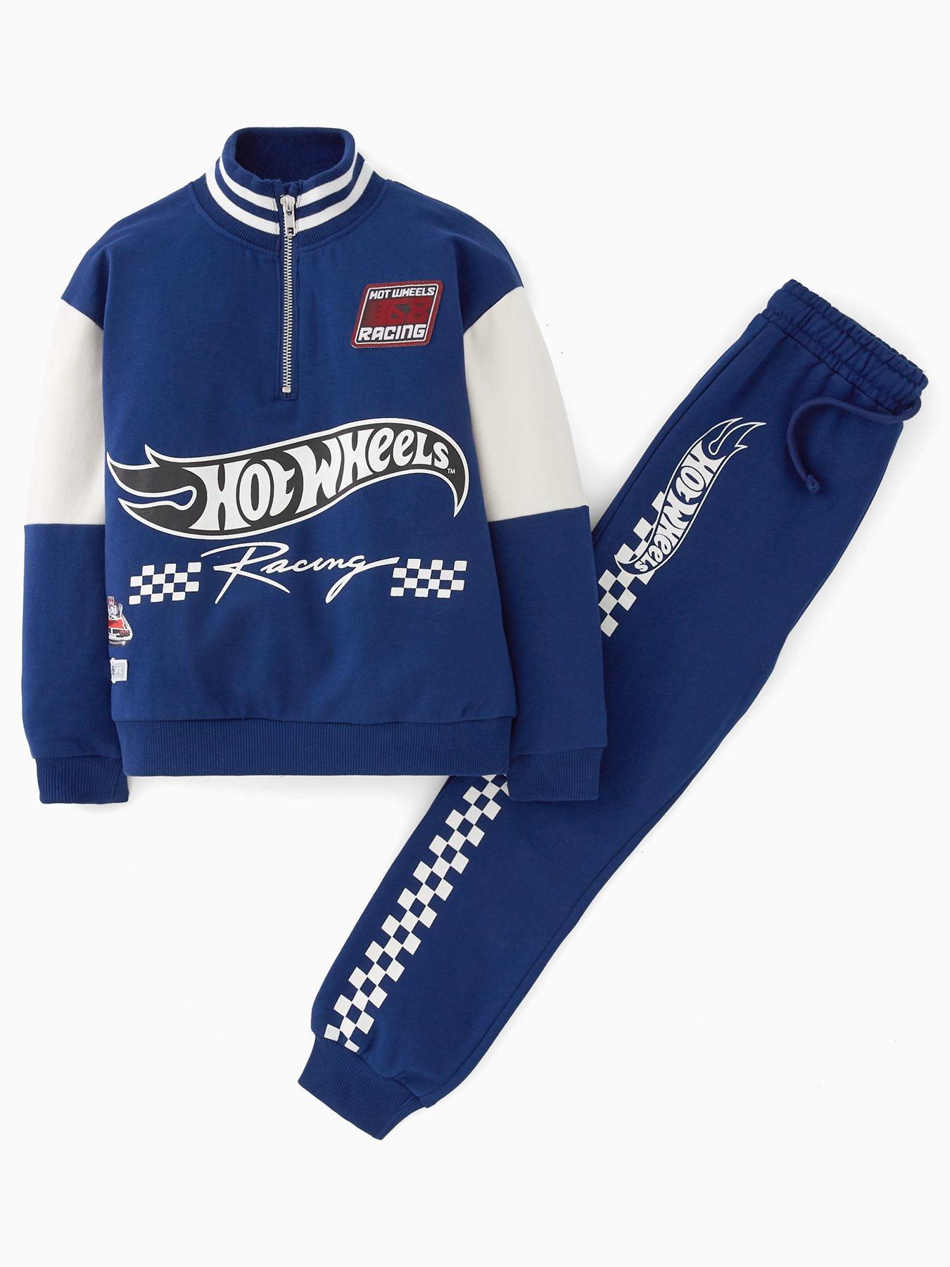 Hot Wheels Hot Wheels Half Zip Sweat Set - Navy