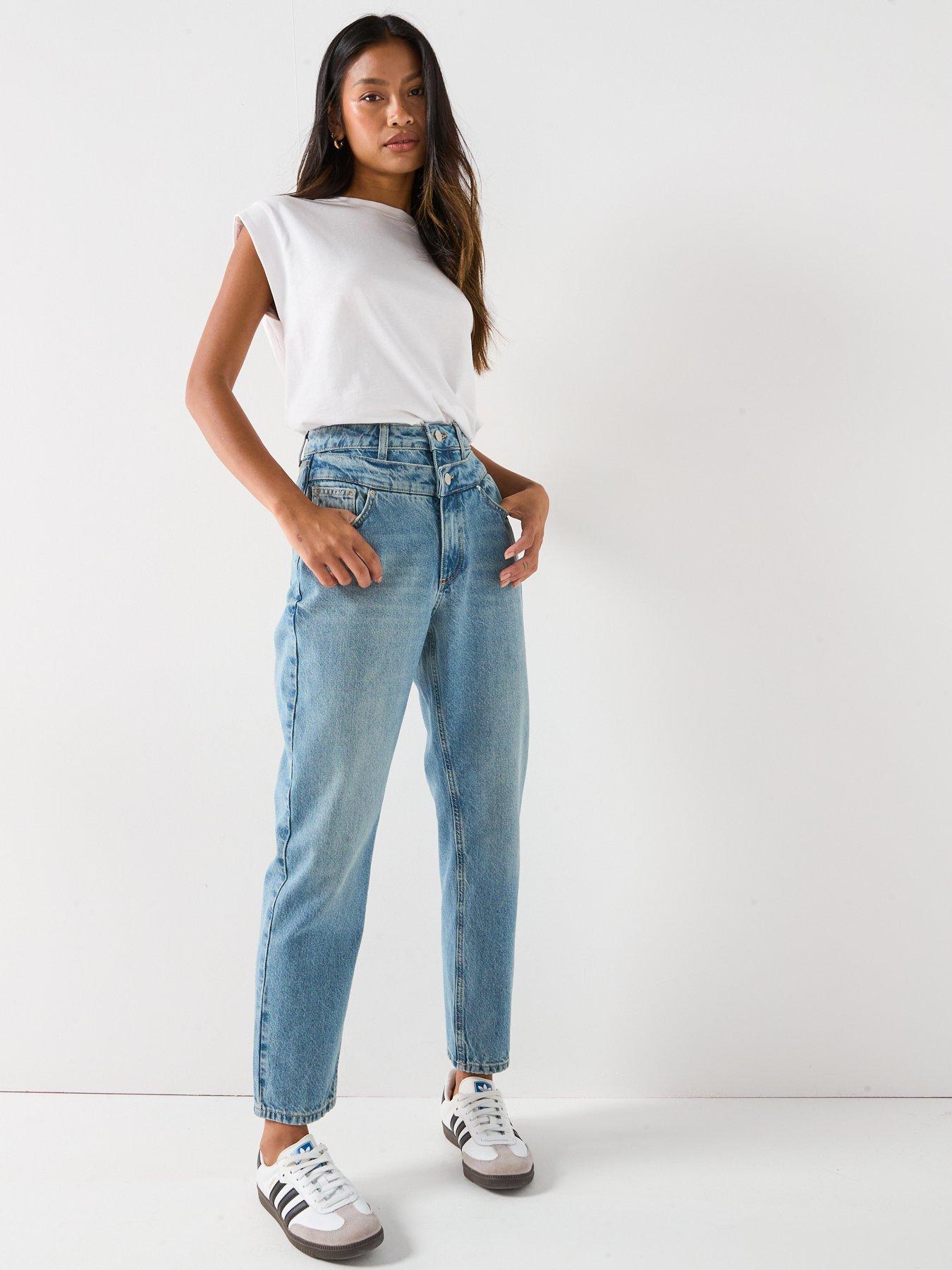 v-by-very-double-waistband-mom-jeans-mid-wash