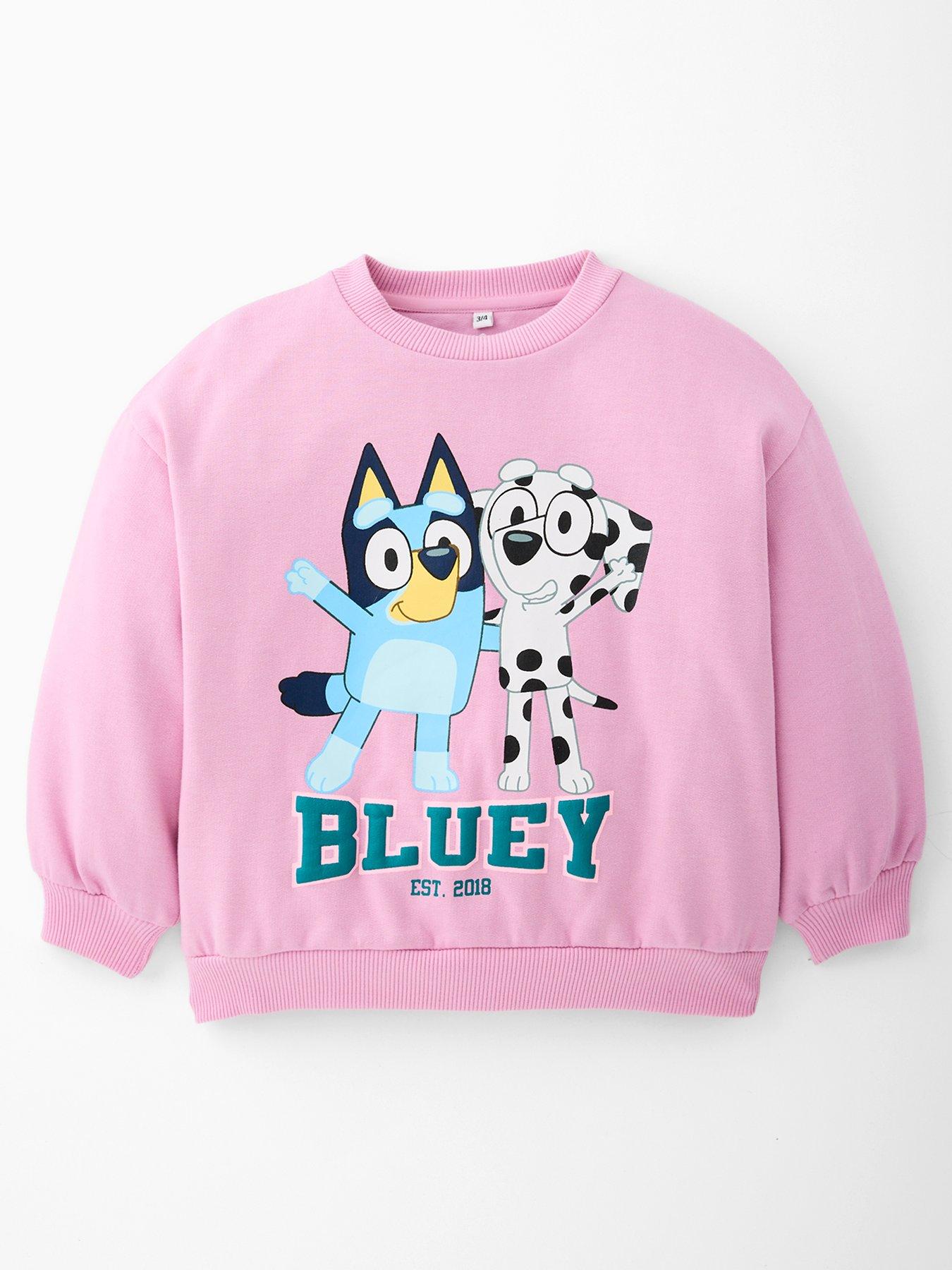 Image 1 of 6 of Bluey Bluey B Athleisure Sweatshirt - Pink