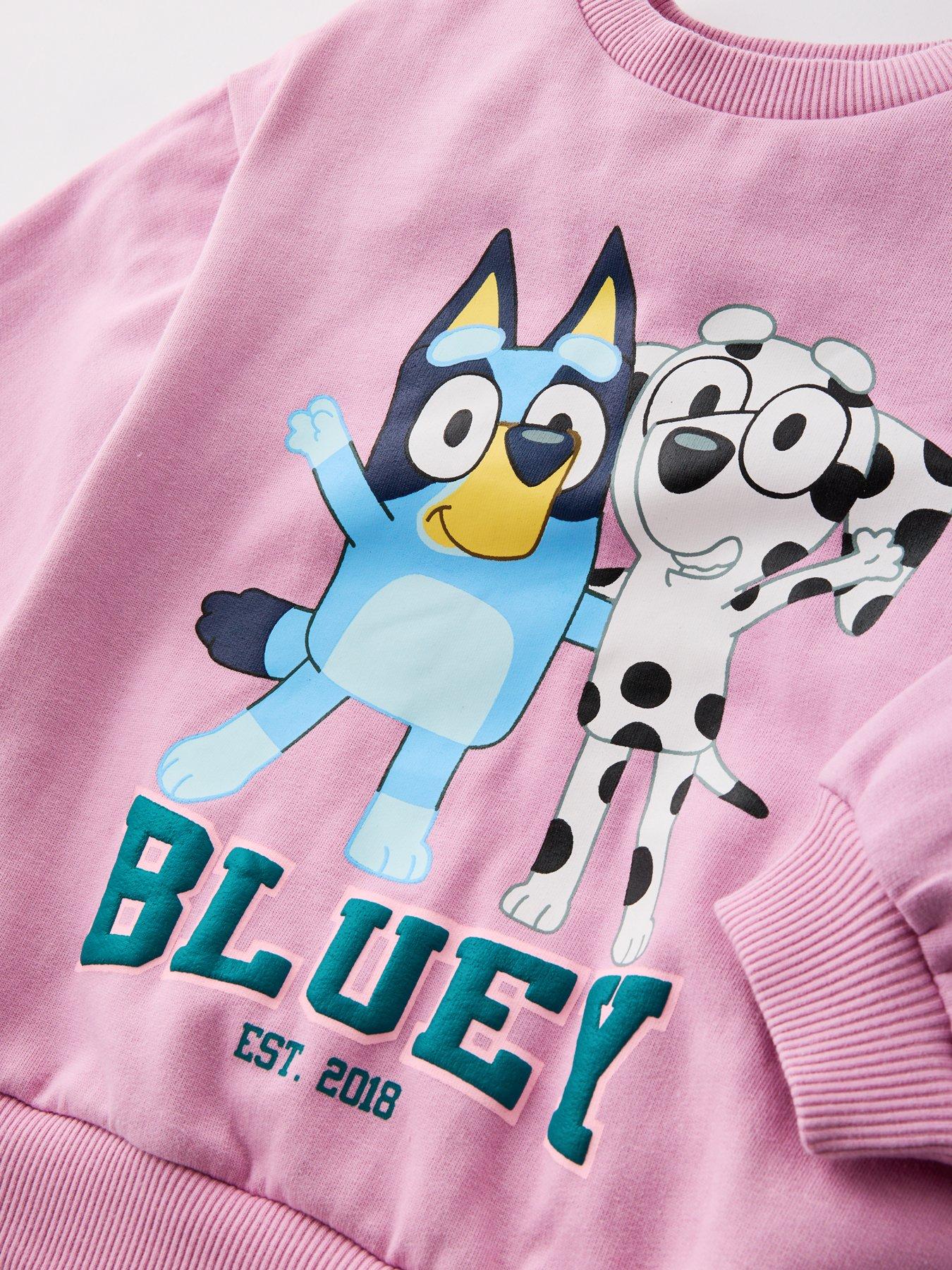 Image 4 of 6 of Bluey Bluey B Athleisure Sweatshirt - Pink