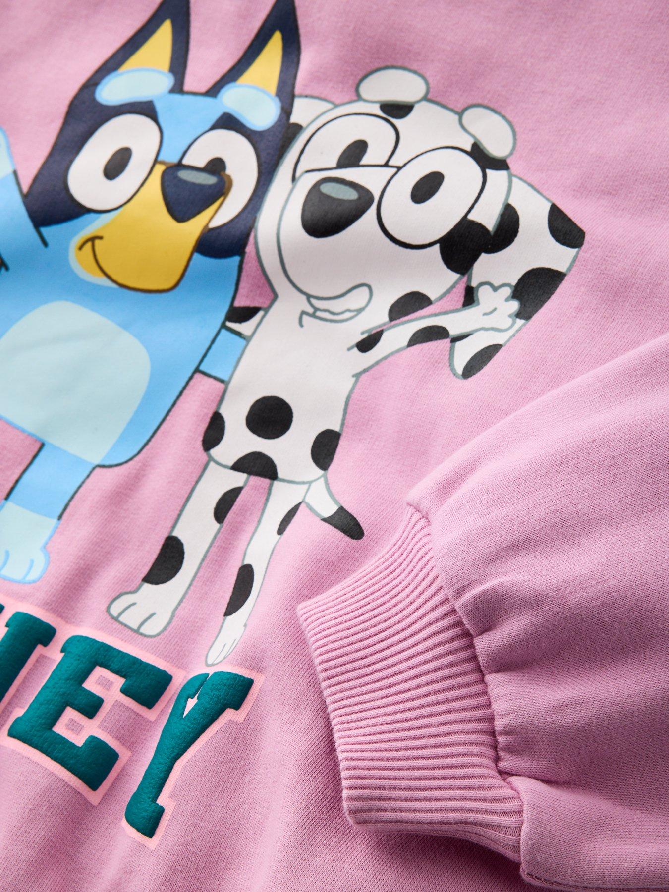 Image 6 of 6 of Bluey Bluey B Athleisure Sweatshirt - Pink