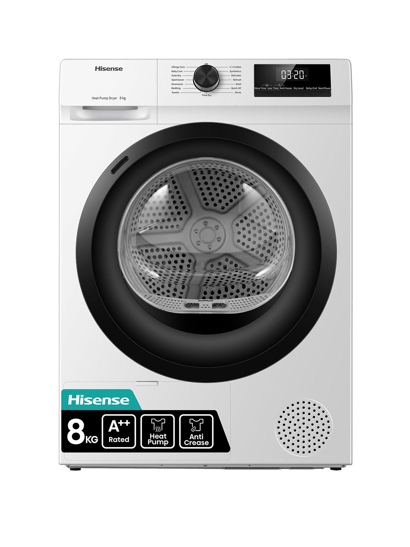 hisense-hisense-1-series-dh1q802bw2-8-kg-heat-pump-tumble-dryer-white