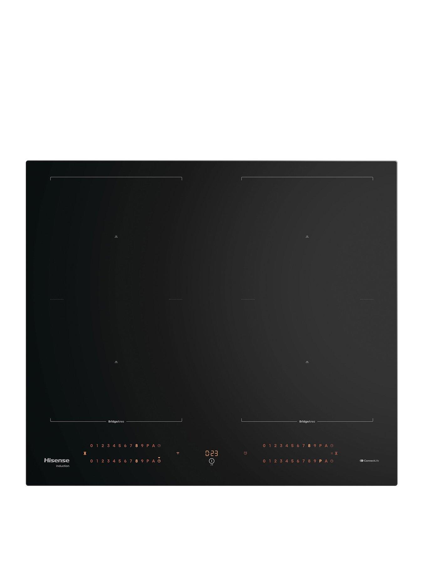 Image 1 of 8 of Hisense Hisense Hi8 HI6443BSCWF 60cm Induction Hob with Area Flex - Black