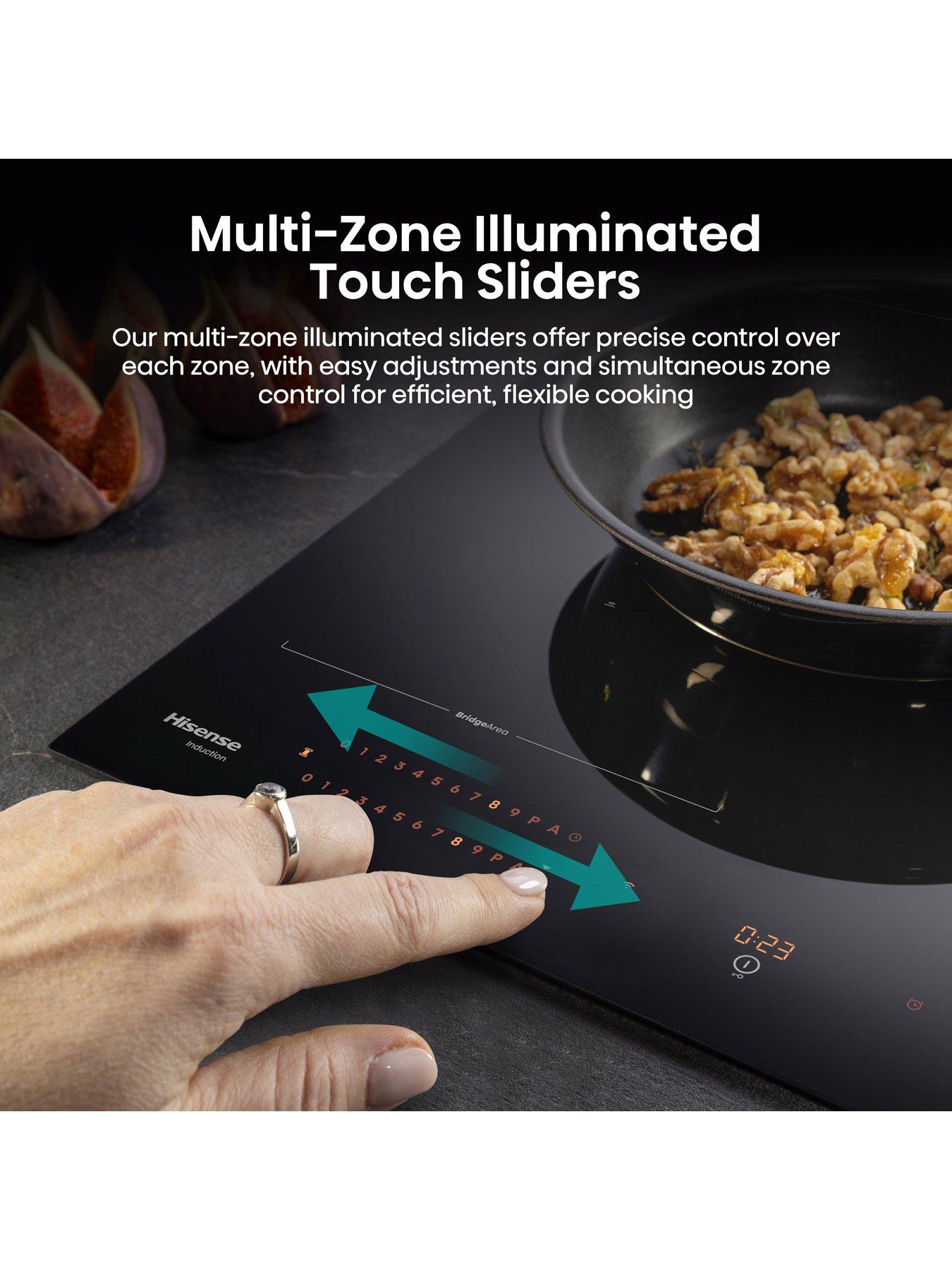 Image 3 of 8 of Hisense Hisense Hi8 HI6443BSCWF 60cm Induction Hob with Area Flex - Black