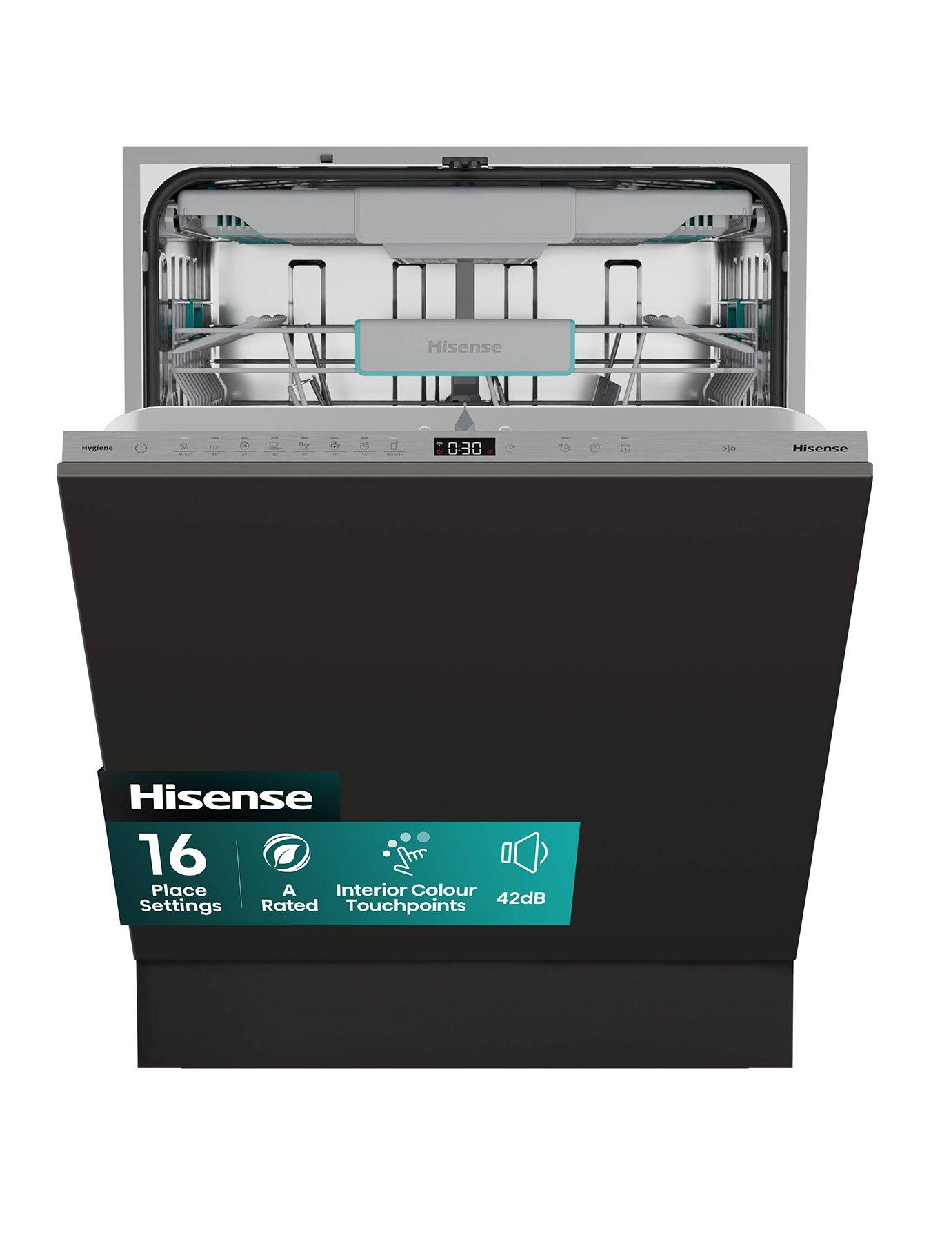 Hisense Hisense HV673A60UK Full-Size Fully Integrated Wi-Fi Enabled 16-Place Dishwasher