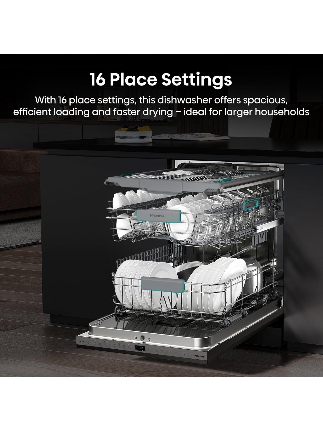 Image 4 of 7 of Hisense Hisense HV673A60UK Full-Size Fully Integrated Wi-Fi Enabled 16-Place Dishwasher