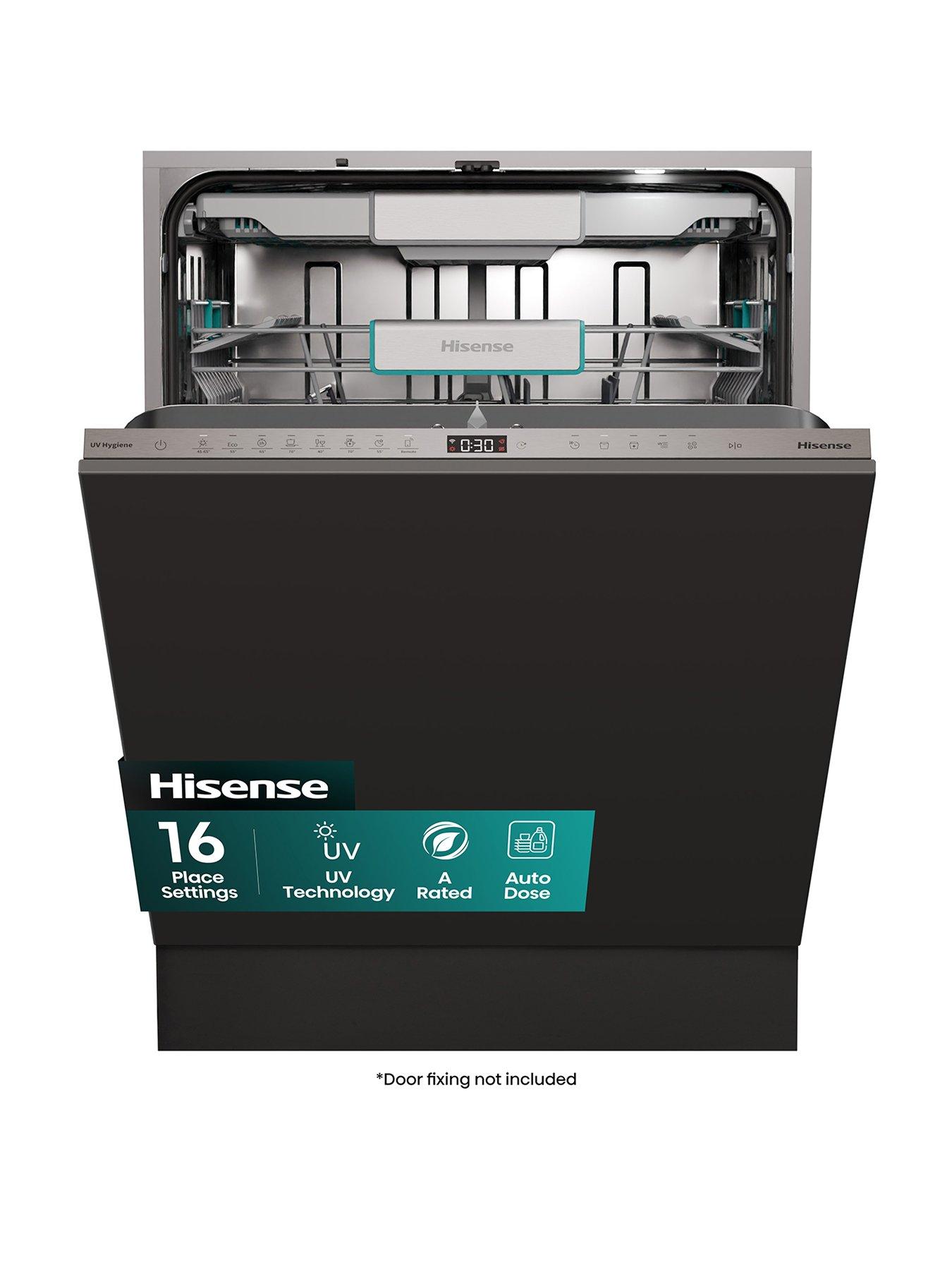 undefined Hisense UV Clean HV693A60UVADUK Full-Size Fully Integrated Wi-Fi Enabled 16-Place Dishwasher