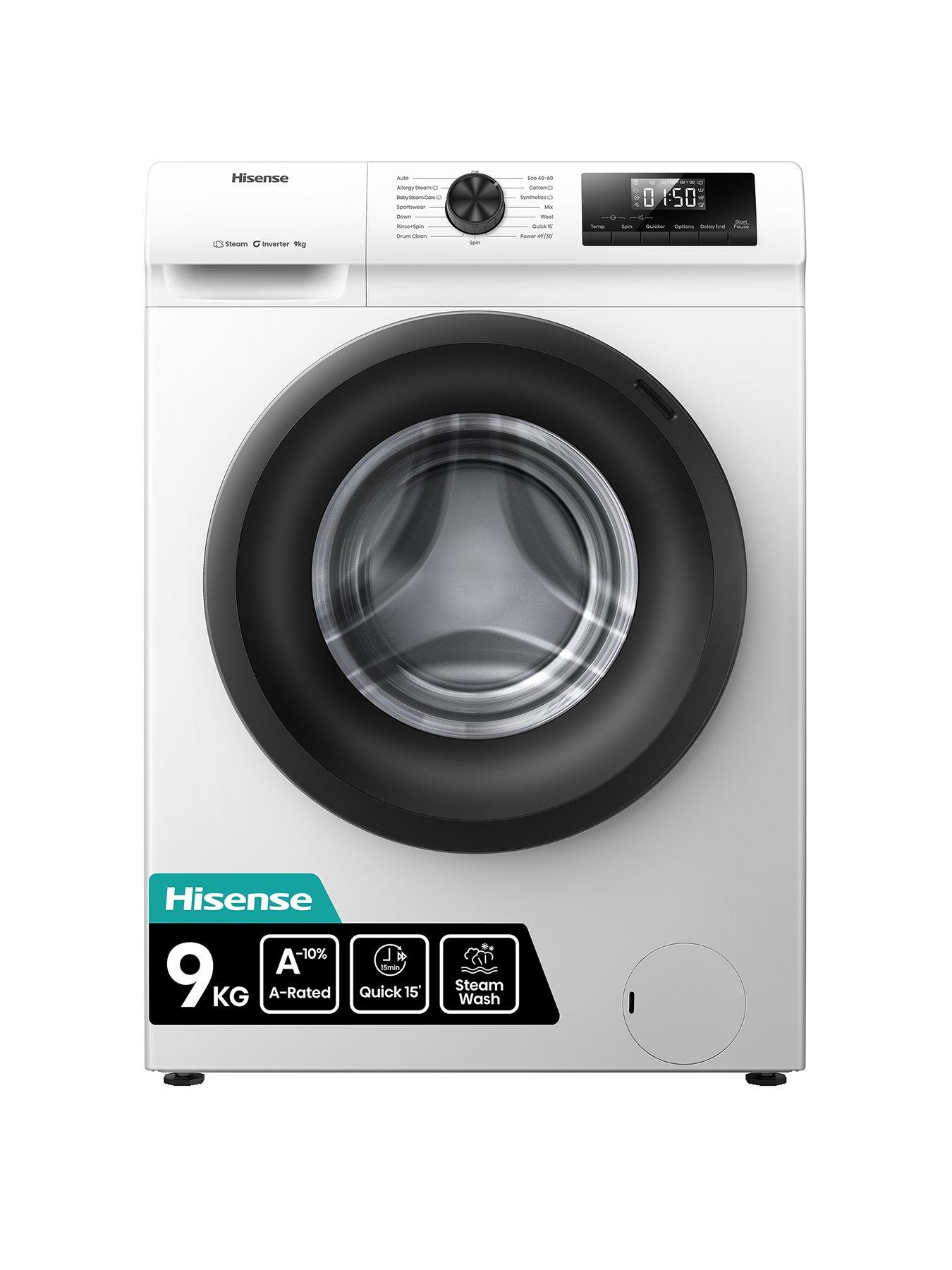 Hisense HISENSE 1 Series Steam WF1Q9041BW 9 kg Steam 1400 Spin Washing Machine - White