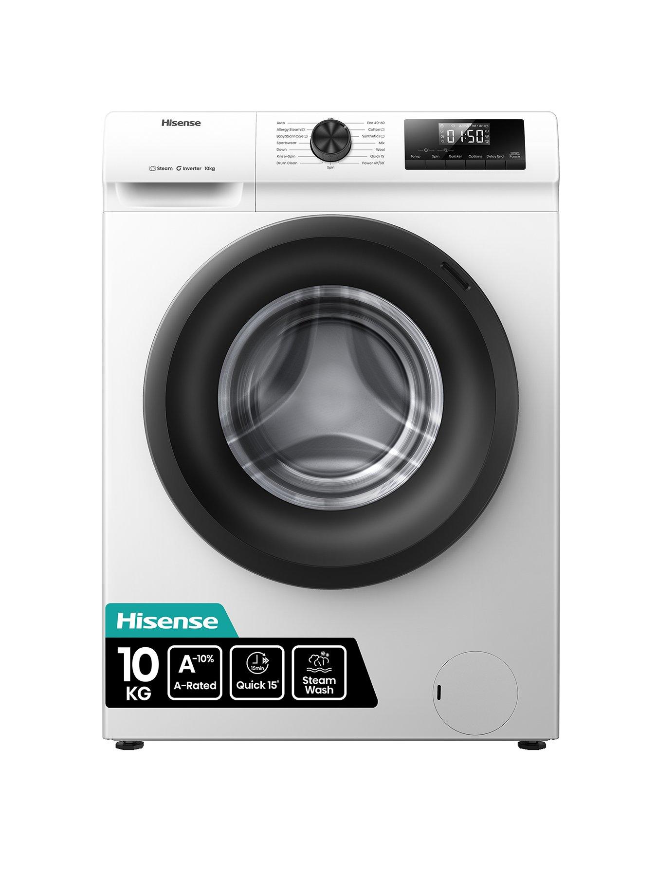 Hisense HISENSE 1 Series Steam WF1Q1041BW 10 kg Steam 1400 Spin Washing Machine - White
